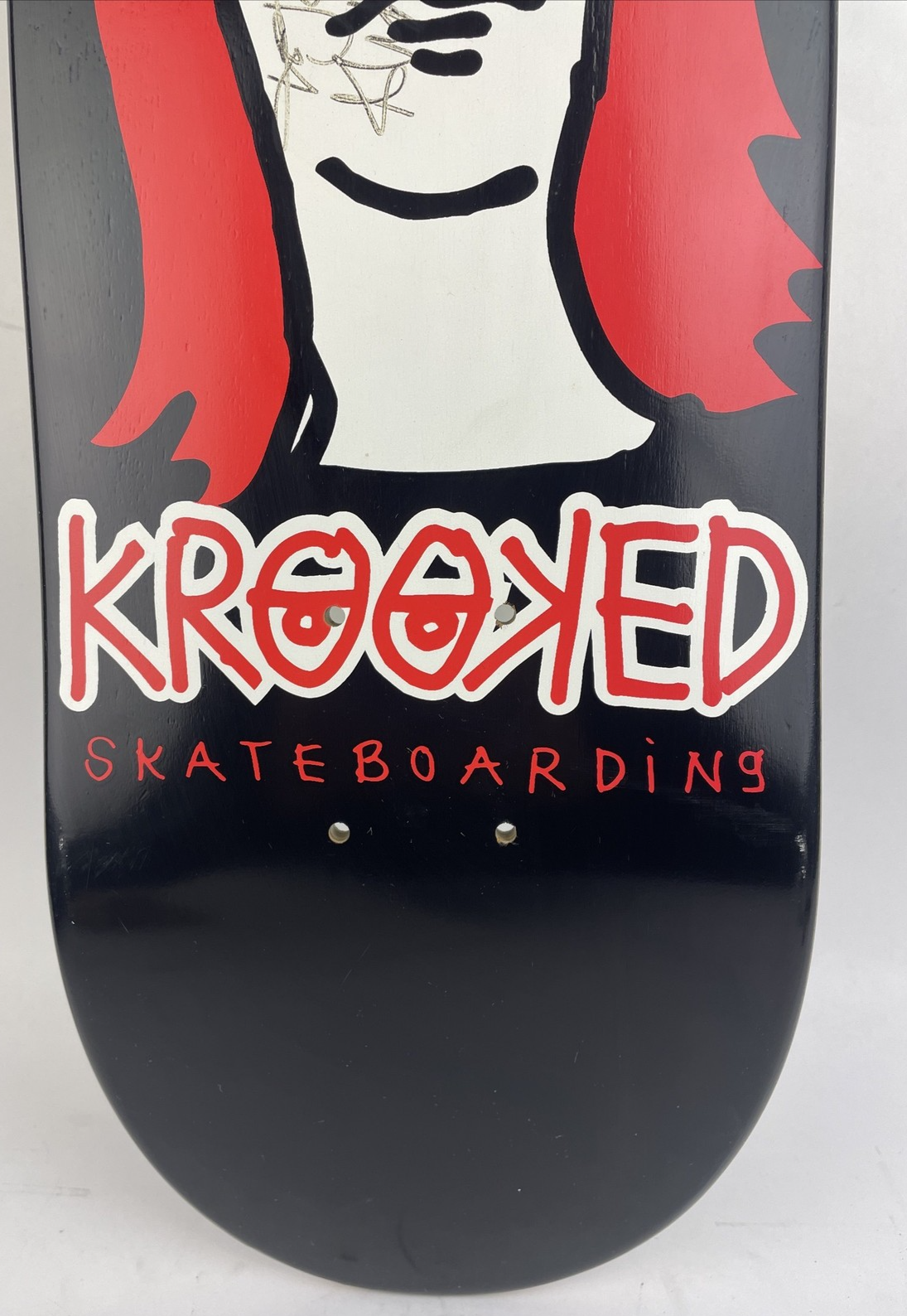 Signed KROOKED Skateboards Guest Deck Alex Gall TrainWreck Mark Gonzales Artwork