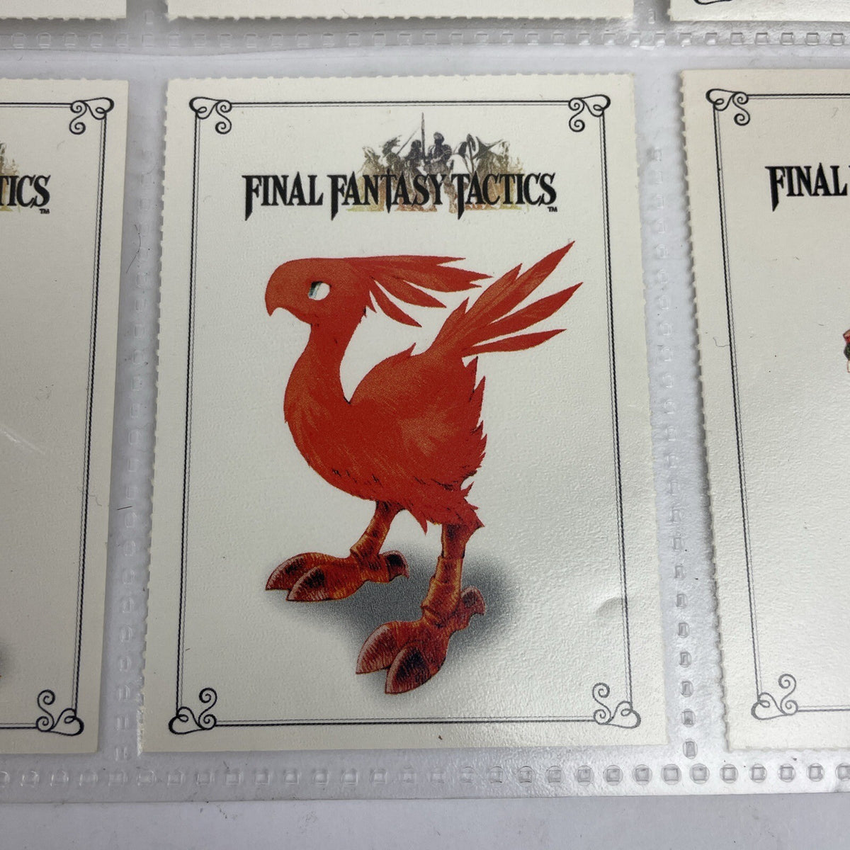 6 x Final Fantasy Tactics Playstation 1 EB Games Squaresoft Promo Trading Cards