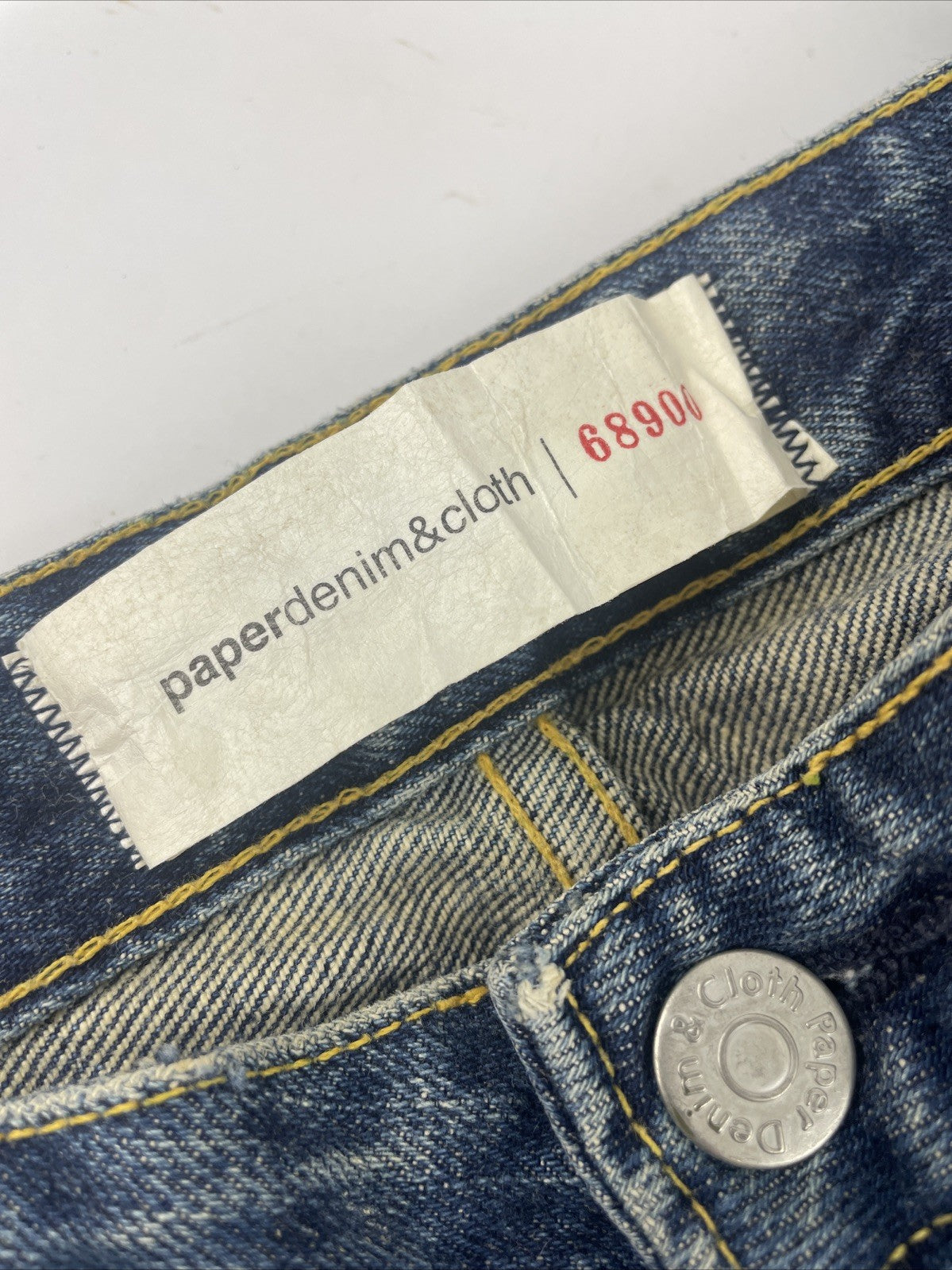 Paper Denim & Cloth 68900 Med Wash Women's Denim Jeans Sz 25 Y2K Distressed Worn