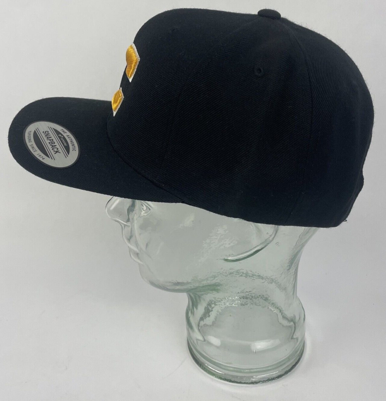 The Classics Yupoong Adjustable Snapback Black Baseball One Size Cap Hat C LOGO