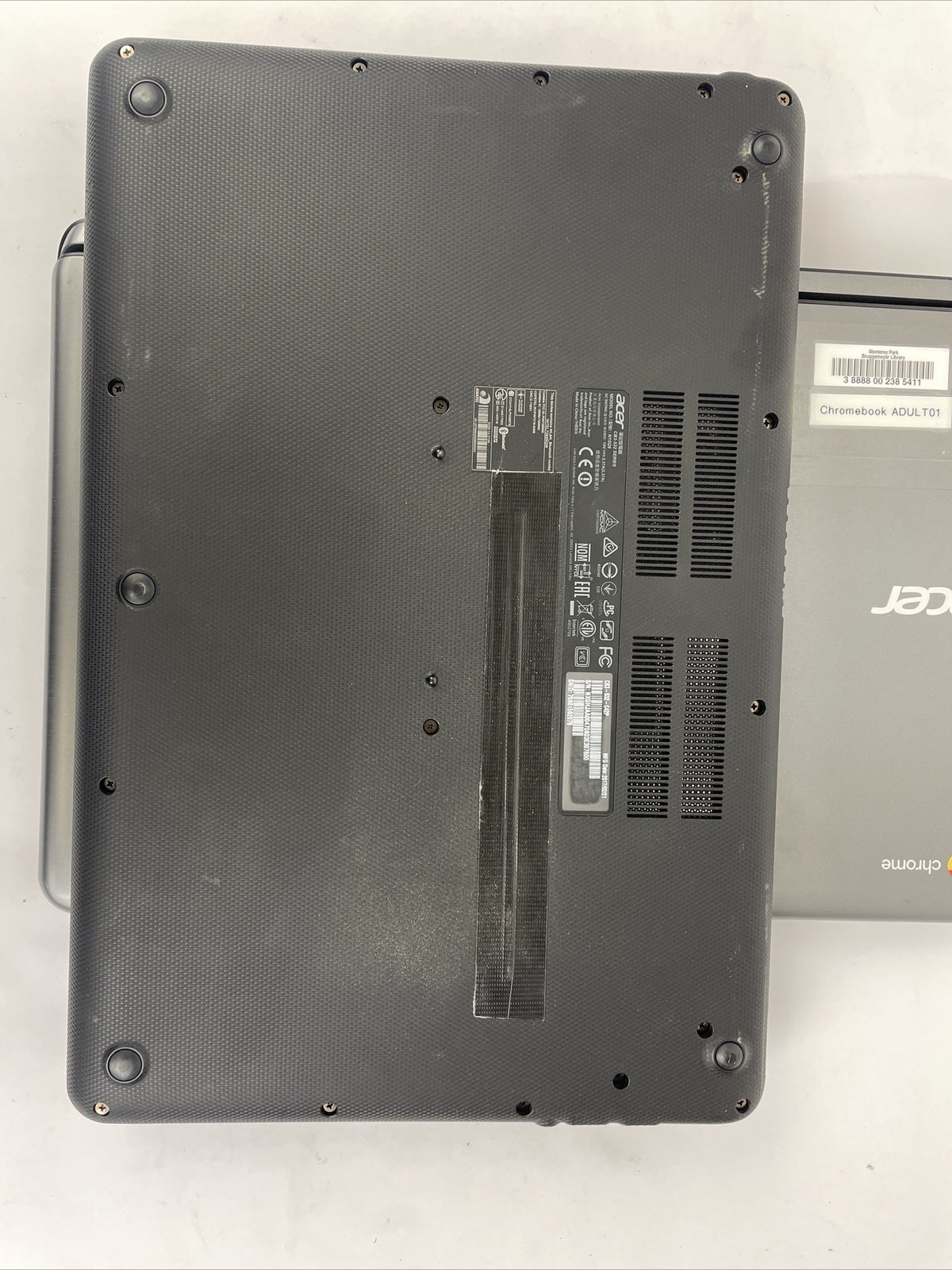 Lot of 2 x Acer Chromebook 15 - CB3-532 - Model N15Q9 - No Power Cords Included