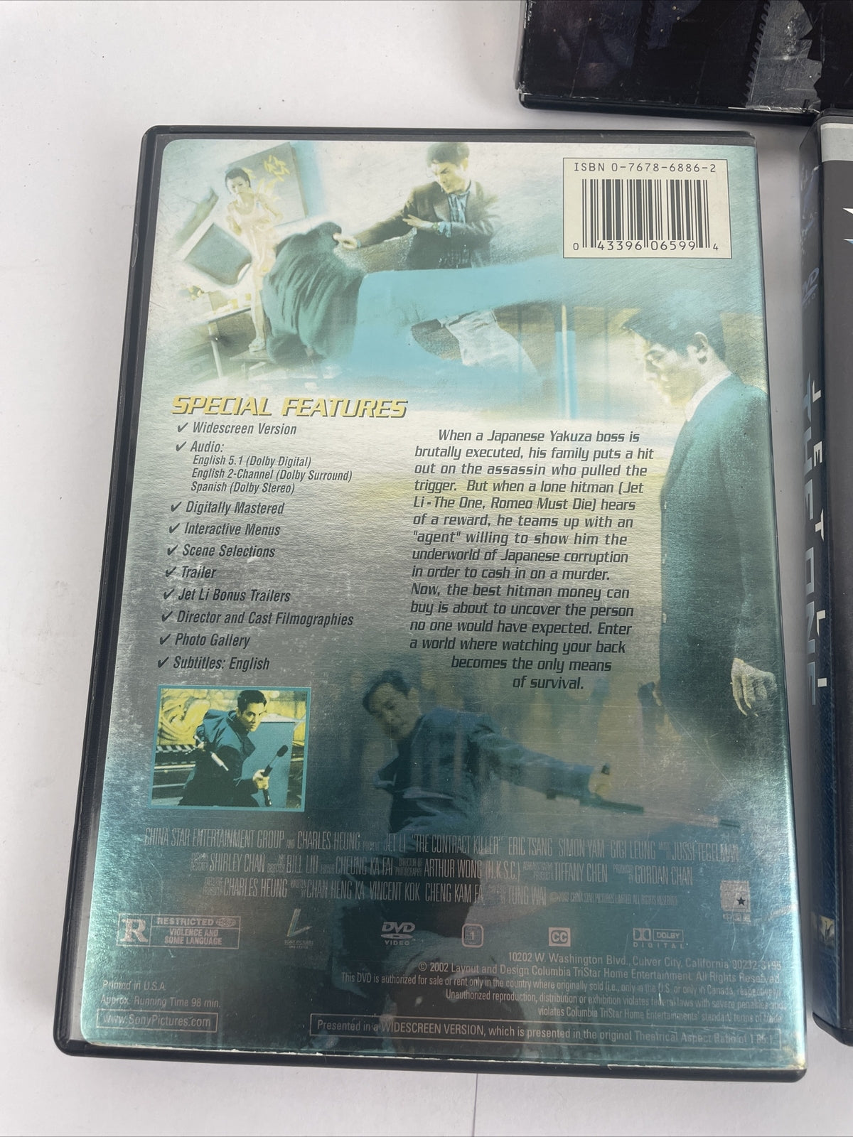 5 x Jet Li DVD Lot Contract Killer - THE ONE - Romeo Must Die - Unleaeshed -KOTD