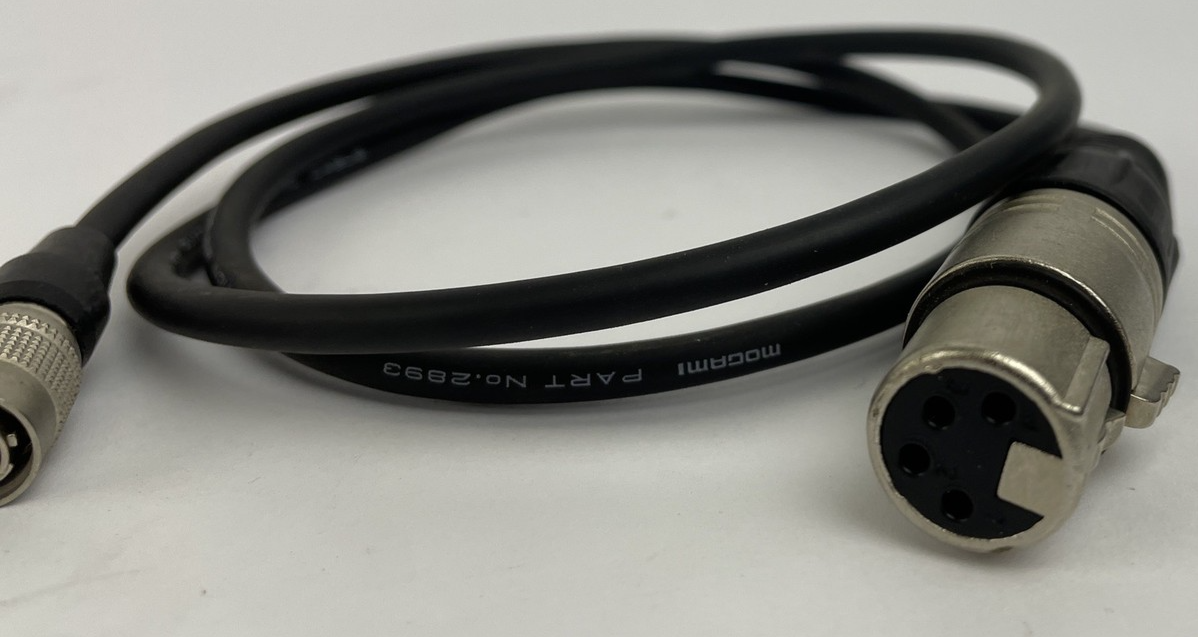 4 Pin HR5 Microphone Connection to Neutrik XLR NC*FX 3 Pin Female Connection