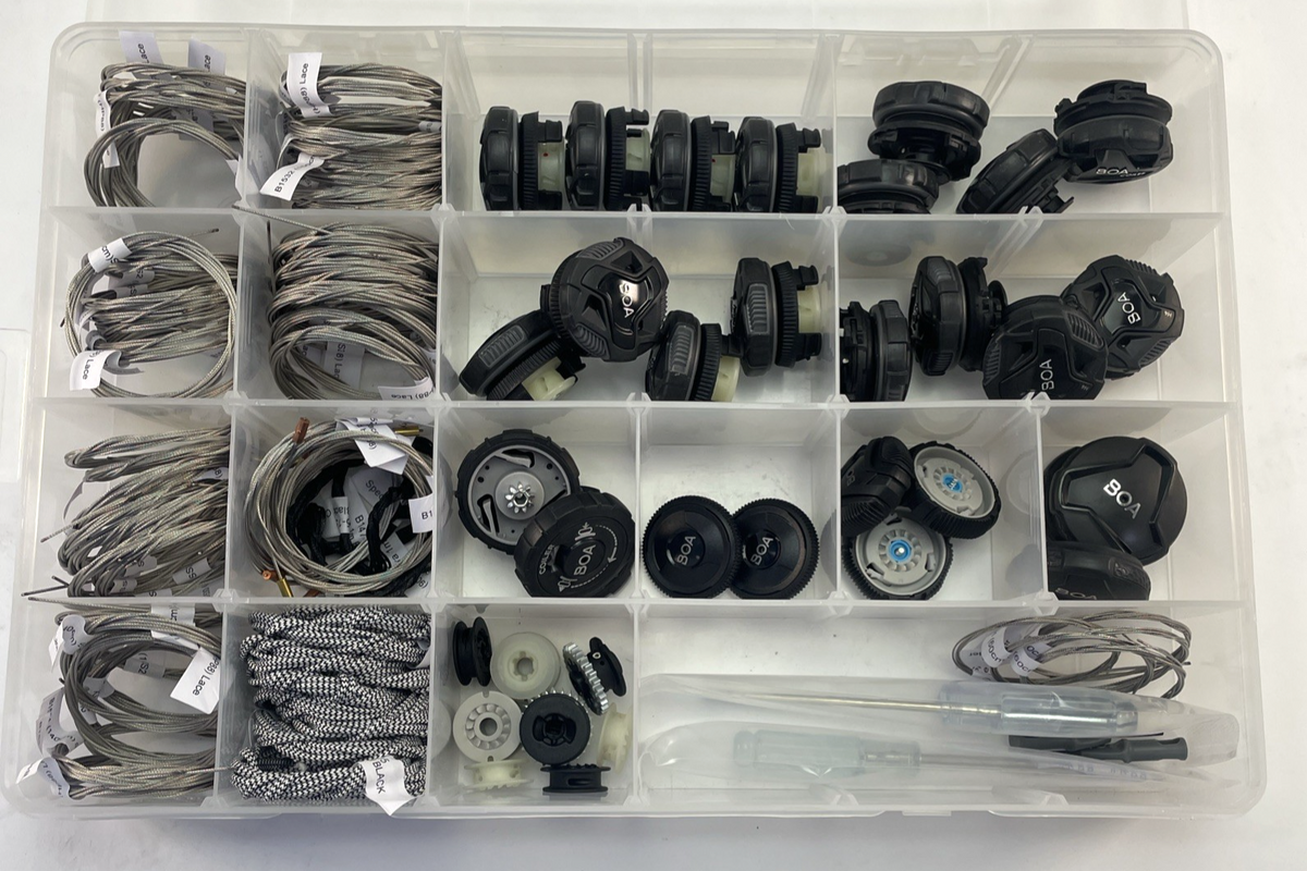BOA Fit System Master Spare Parts Repair Kit Dials Laces Tools Shop Dealer Case