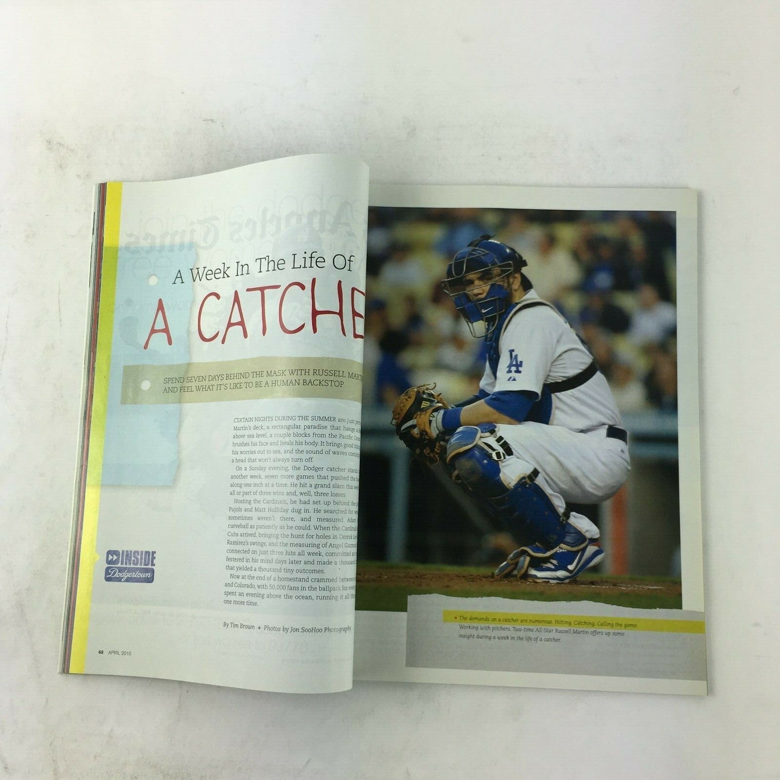 April 2010 Dodgers Magazine Iron Man Jonathan Broxton Opens the season