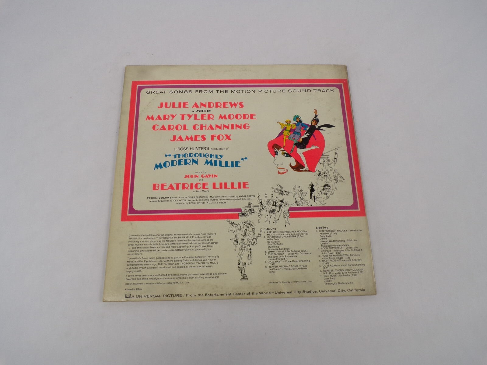 Thoroughly Modern Millie Baby Face Jimmy The Tapioca Jazz Baby Vinyl Record