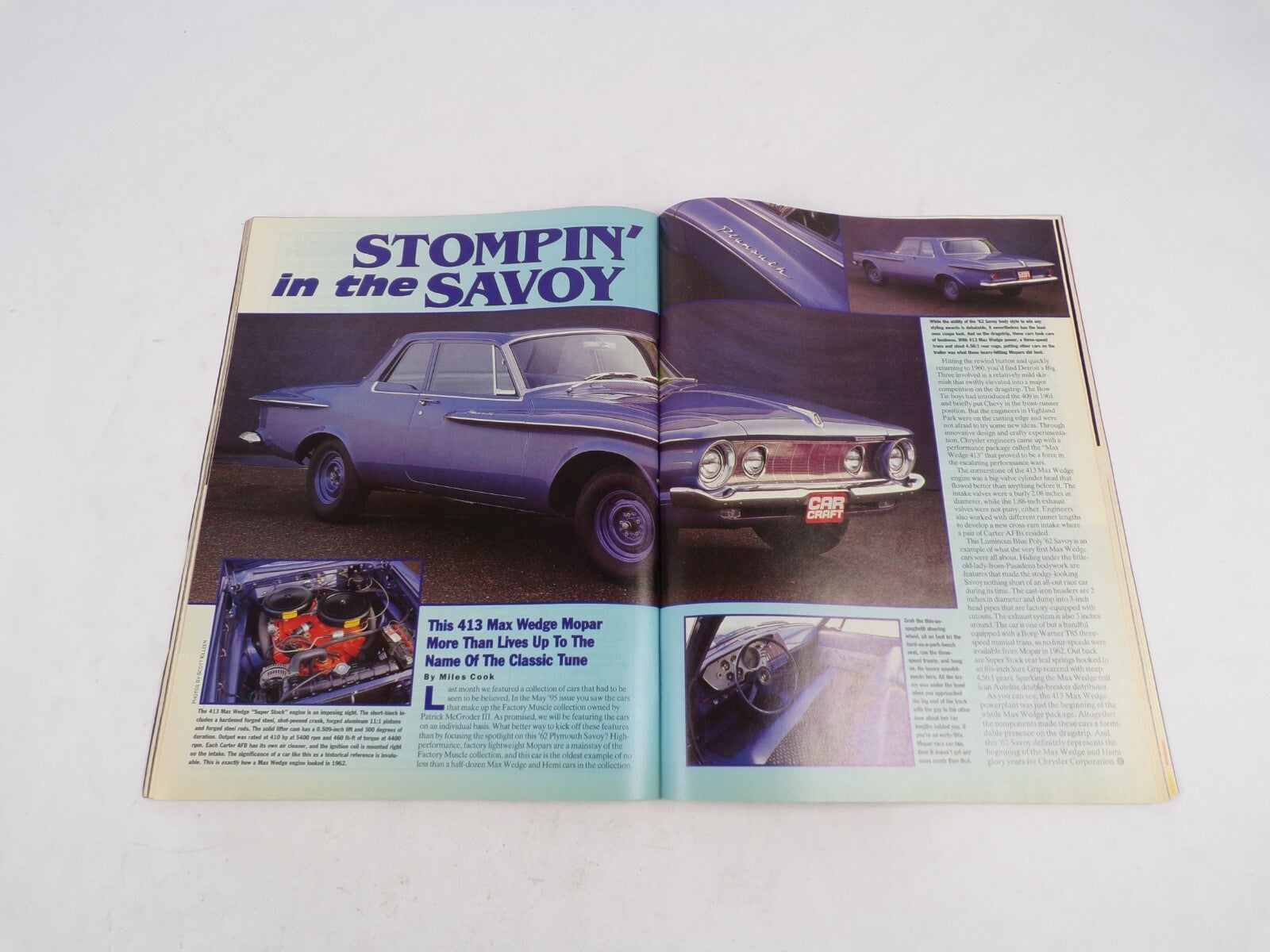 June 1995 Car Craft Sizzling Swimsuits Win A Classic '64 Chevy Impala 409 Factor