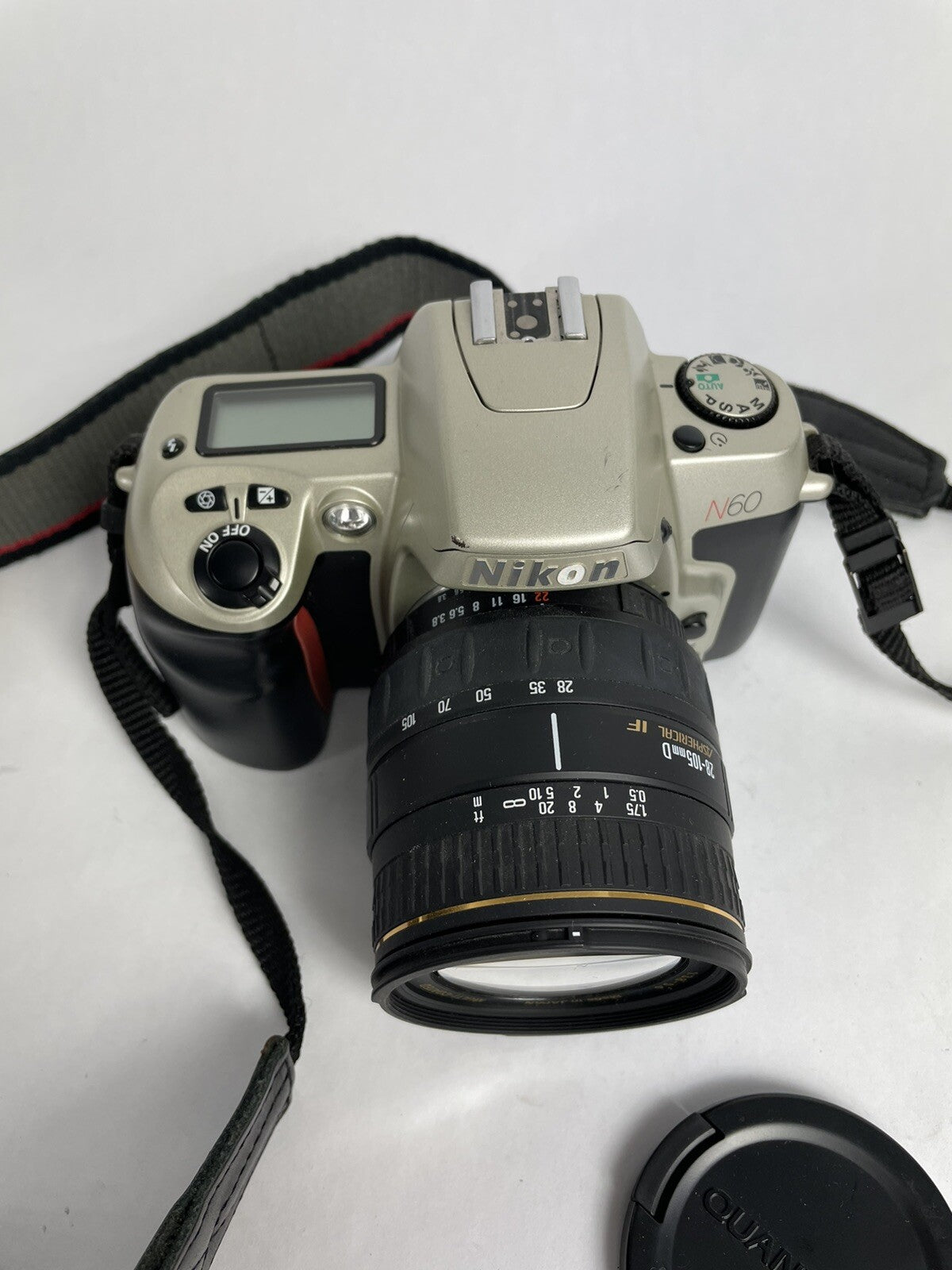 Nikon N60 35mm SLR Camera and Original Quantarary 28-10 5mm lens