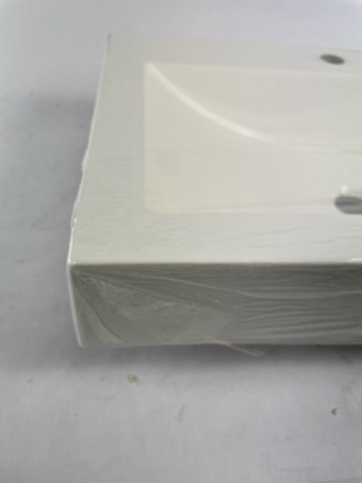 Neptune 24.75 x 17 inch white drop-in bathroom basin sink lavatory