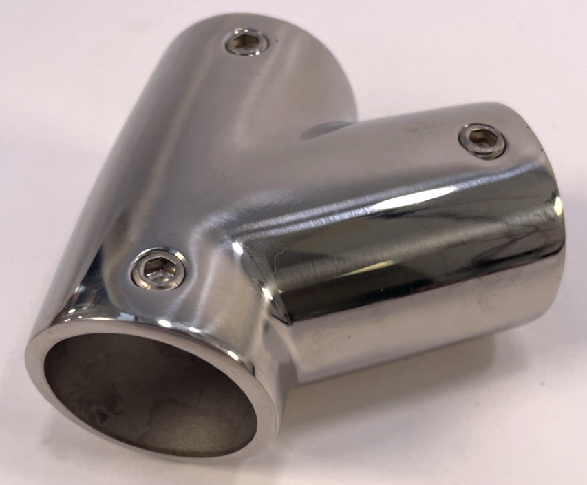 SEA DOG 316 SS Marine Boat Handrail Railing Tee Tube Pipe Connector 7/8"