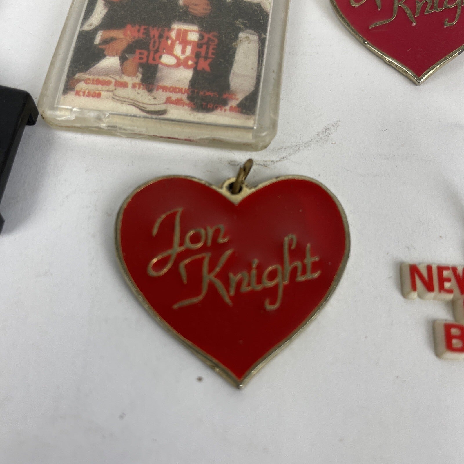 Lot of 45 New Kids On The Block buttons pins keychain and vintage NKOTB collectibles from the 90s and Y2K era