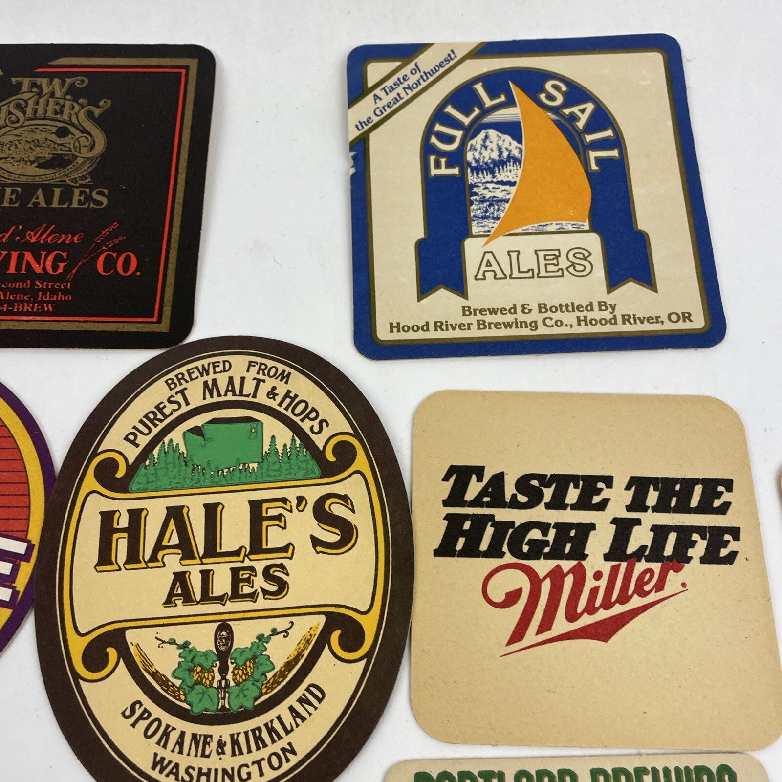 Vintage beer coasters Lot of 20 ALL DIFFERENT  Import & Domestics Home Bar Retro