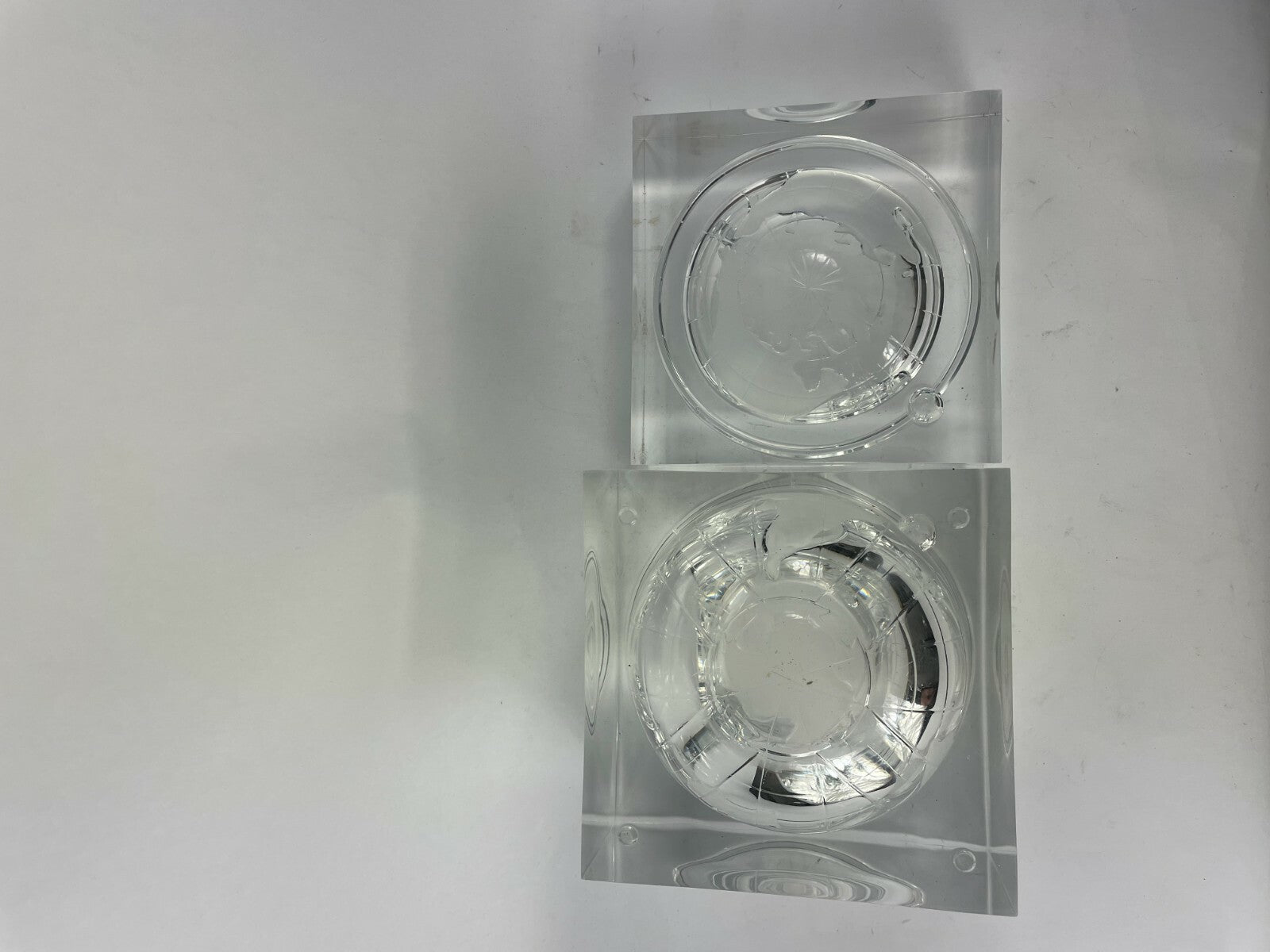 Glass Decorative Crafted Globe Home Decor Lot of 2