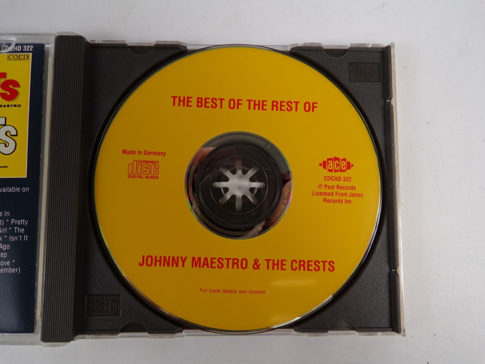 The Best Of The Rest Of The Crests Johnny Maestro CD #12