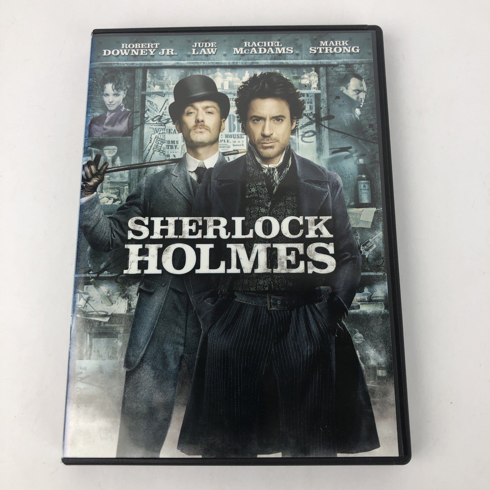 Sherlock Holmes (DVD, 2010) Robert Downey JR. Jude Law Mark Strong Mint Cond.
