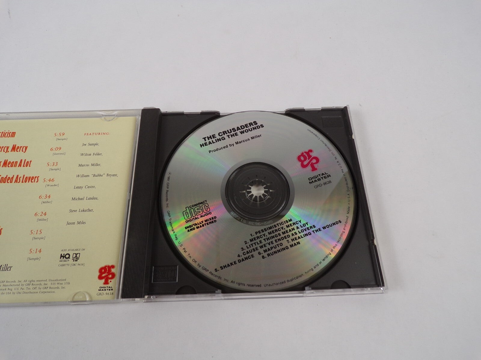 The Crusaders Healing The Wounds Digital Master Pessimisticism Mercy Mercy CD#27