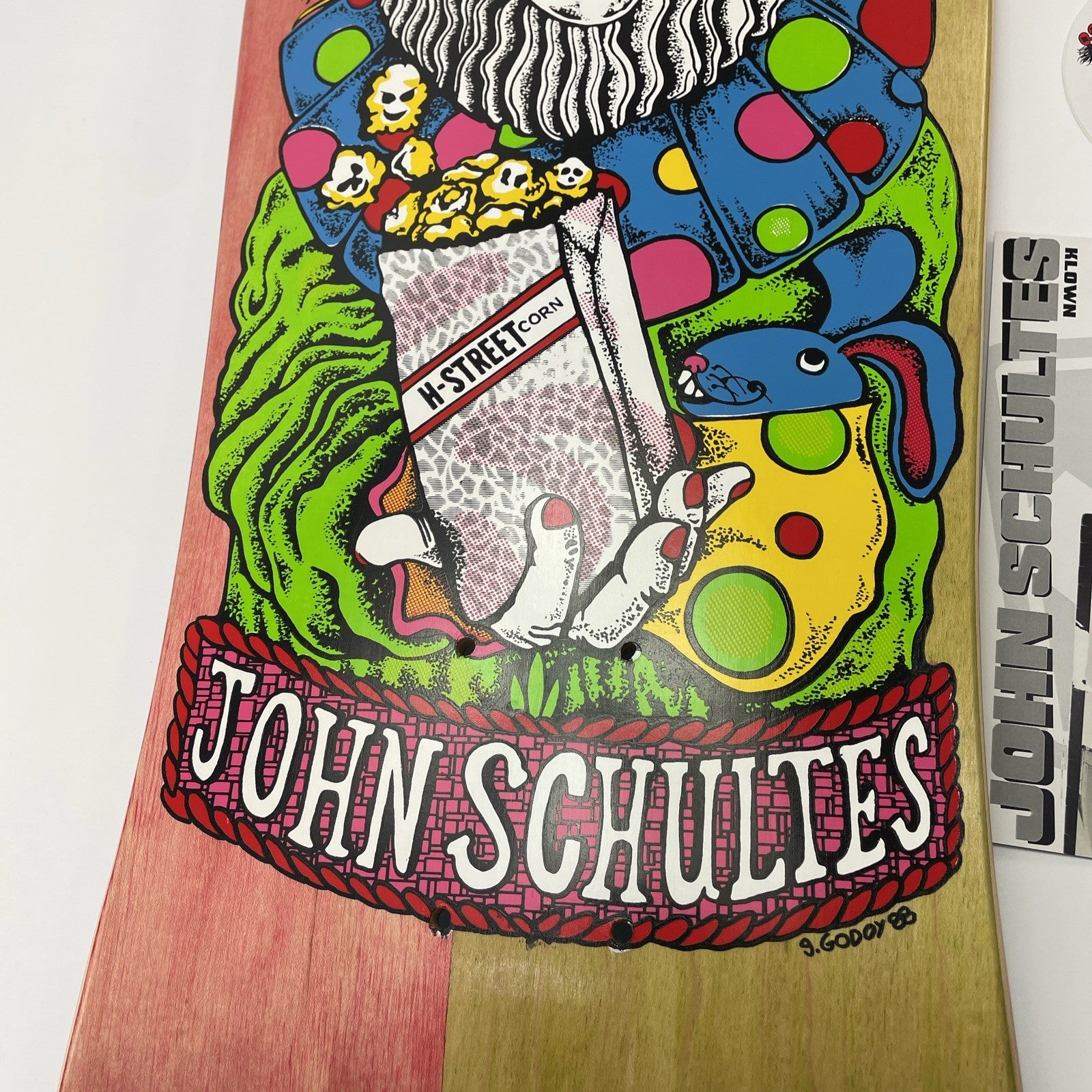 John Schultes A Series Clown H-Street Skateboard Deck Limited Edition #04 of 136