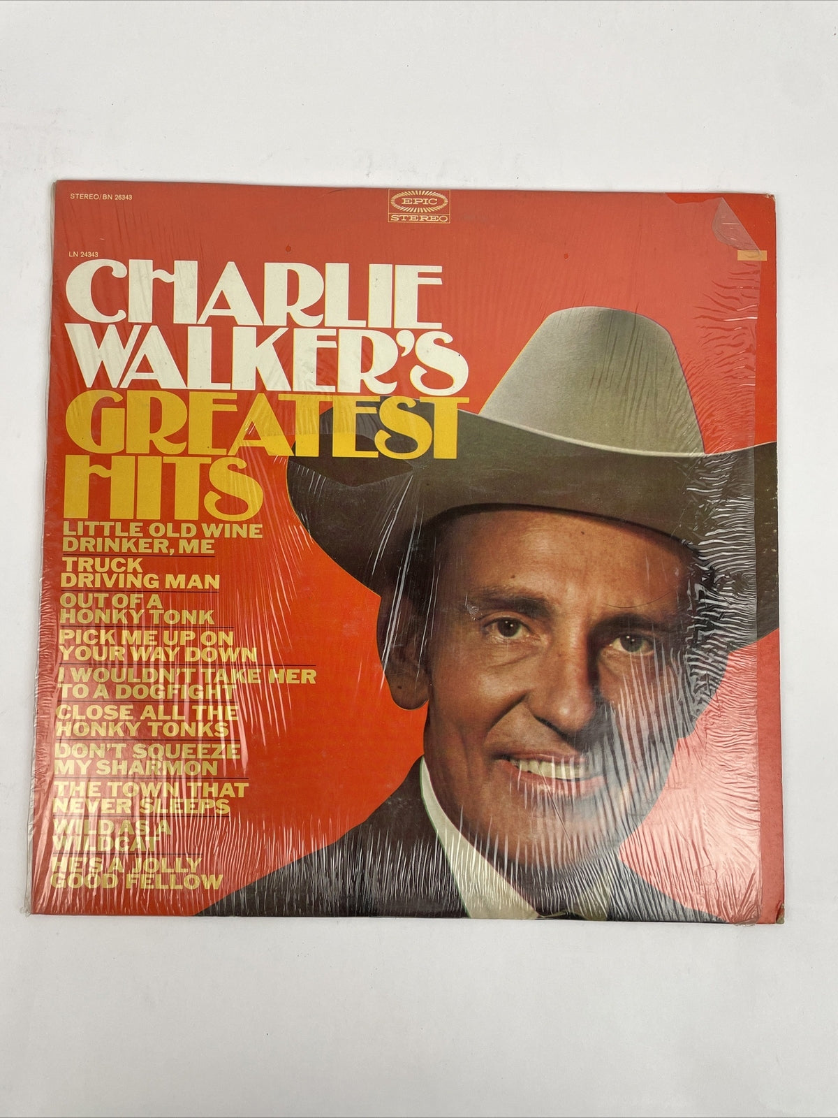 Charlie Walker : Charlie Walker's Greatest Hits Vinyl LP Record 12" 33 RPM LP