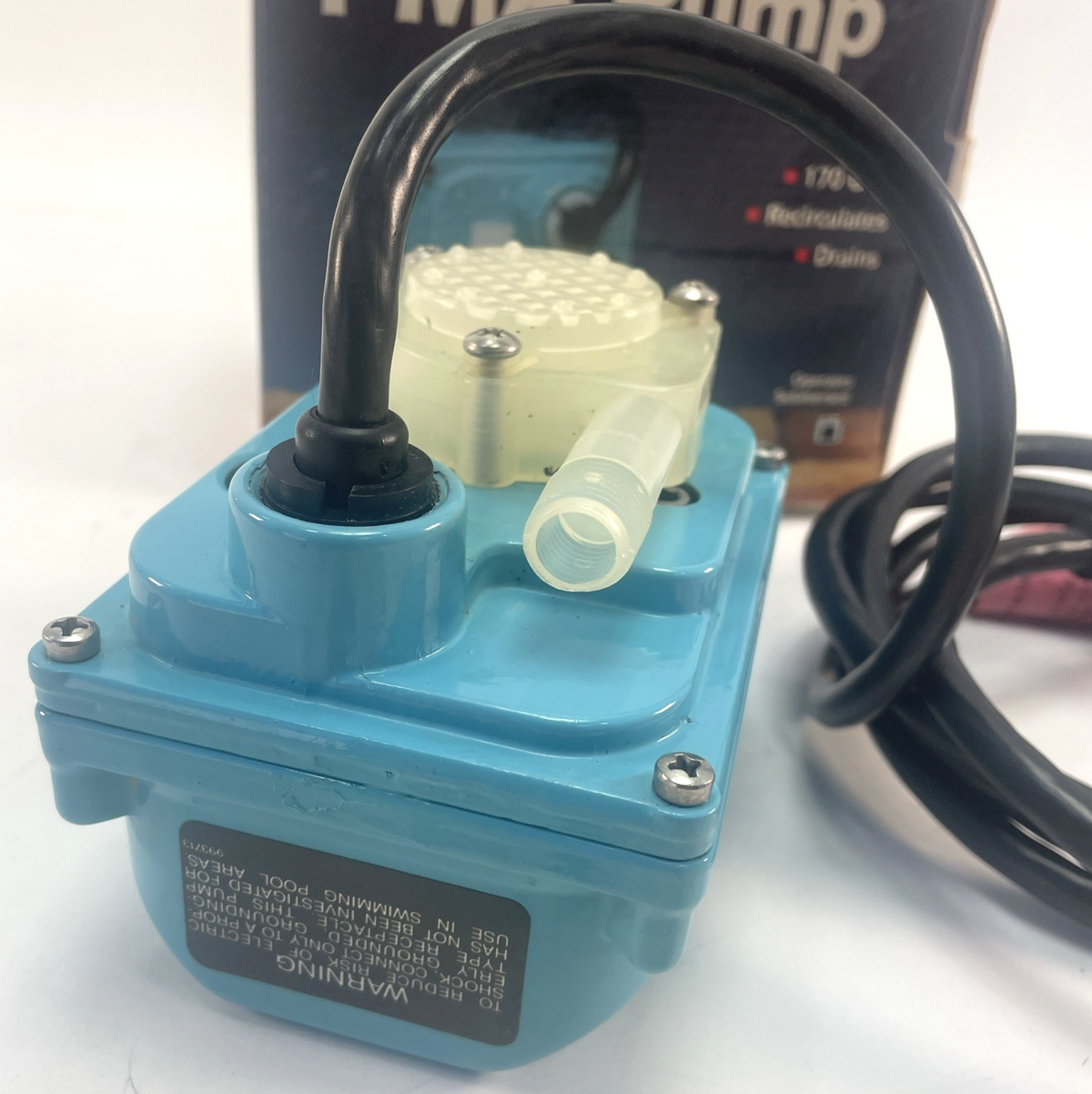 Little Giant Pump 521204 Recirculating Stationary Fountain Pump 1-MA 170GPH  VGC
