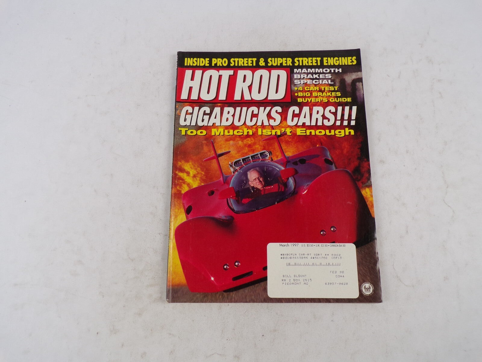 March 1997 Hot Rod Gigabucks Cars!!! Too Much Isn't Enough Inside Pro Street &