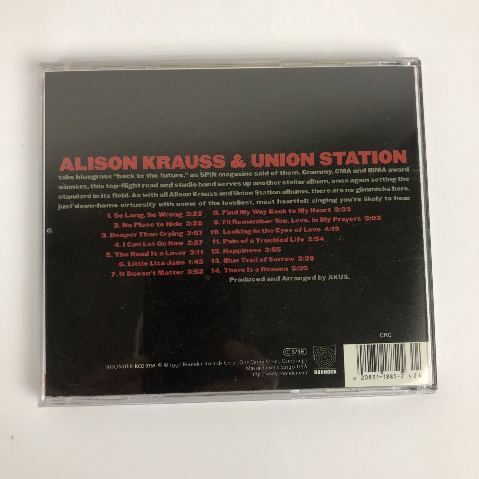 So Long So Wrong by Alison Krauss and Union Station, Digital Audio CD, 1997 #56