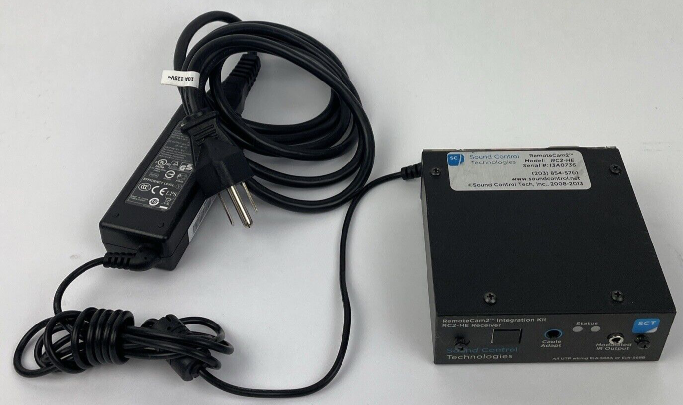 SCT Sound Control Technologies RC2-HE RemoteCam2 Camera Interface w Power Cord