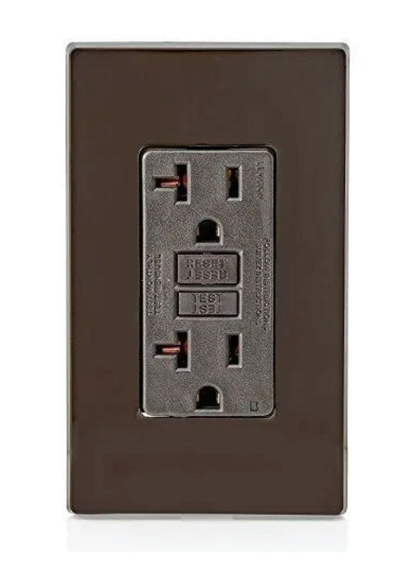 Leviton GFNT2 Self-Test SmartlockPro Slim GFCI Non-Tamper-Resistant Receptacl...