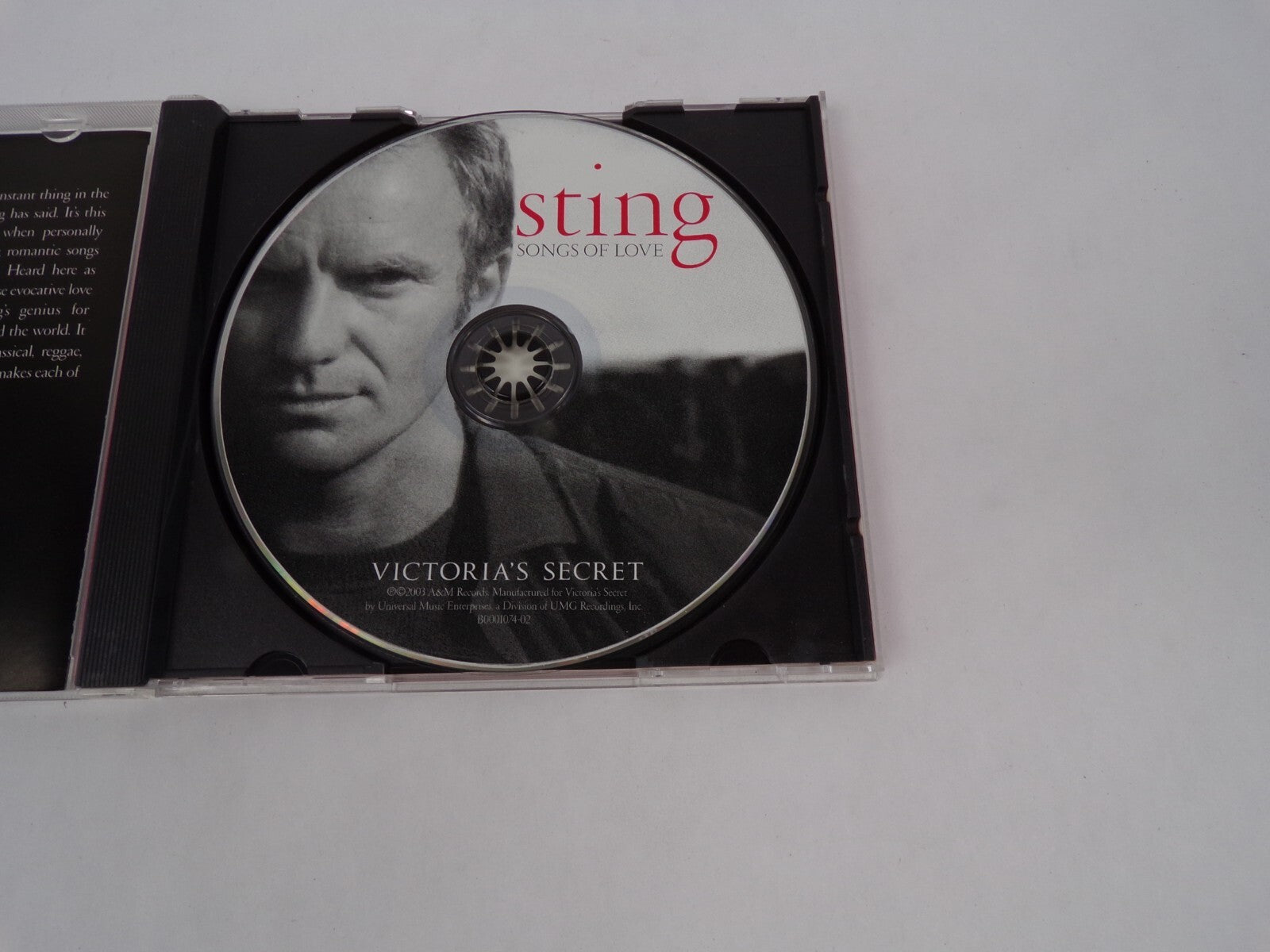 Sting Songs Of Love Victoria's Secret Exclusive Sacred Love When We Dance CD#63