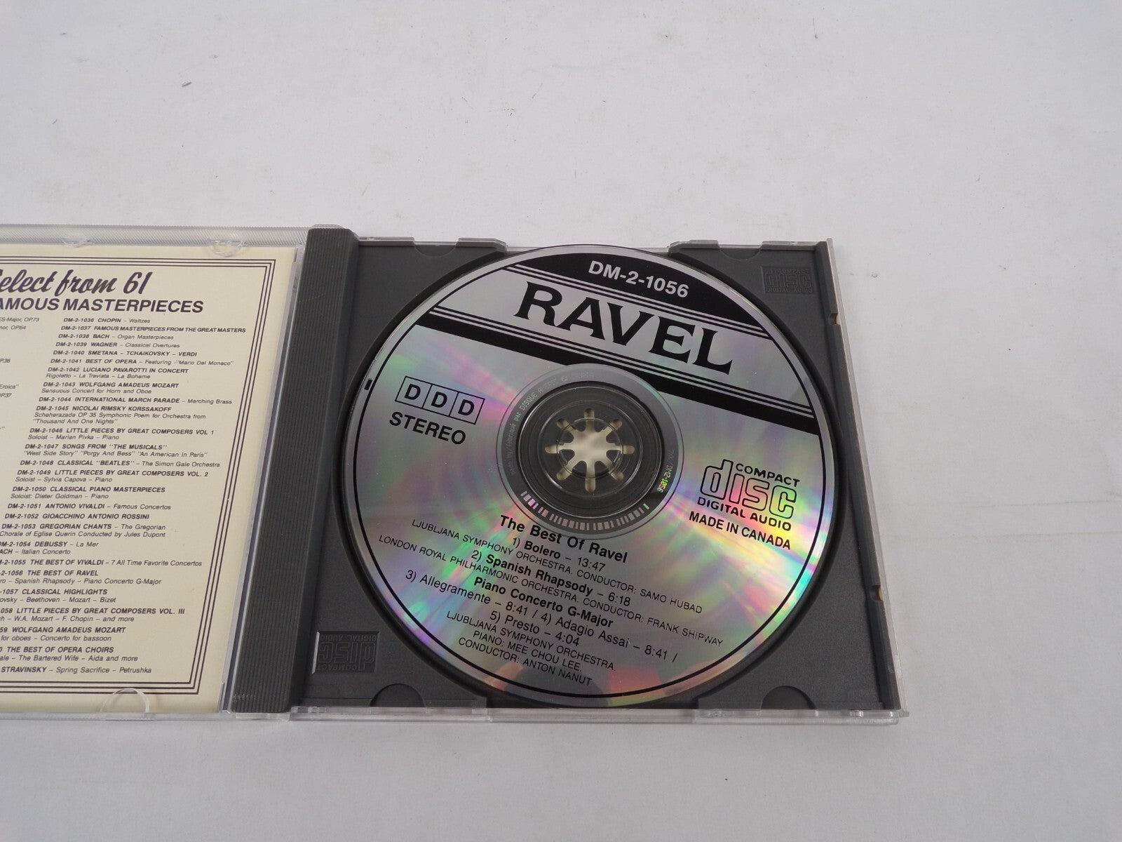 The Best Of Ravel Bolero Spanish Rhapsody Piano Concerto G-Major World FamoCD#25