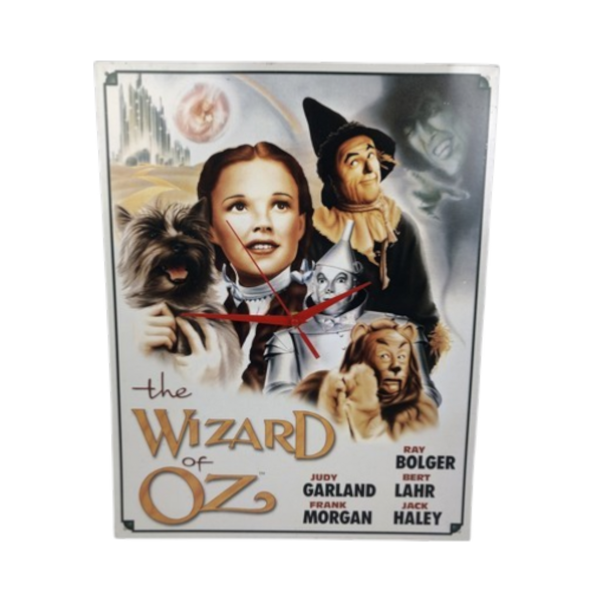 The Wizard of Oz * Tin Sign Wall Clock 16" x 12.5" One of a Kind Julie Garland