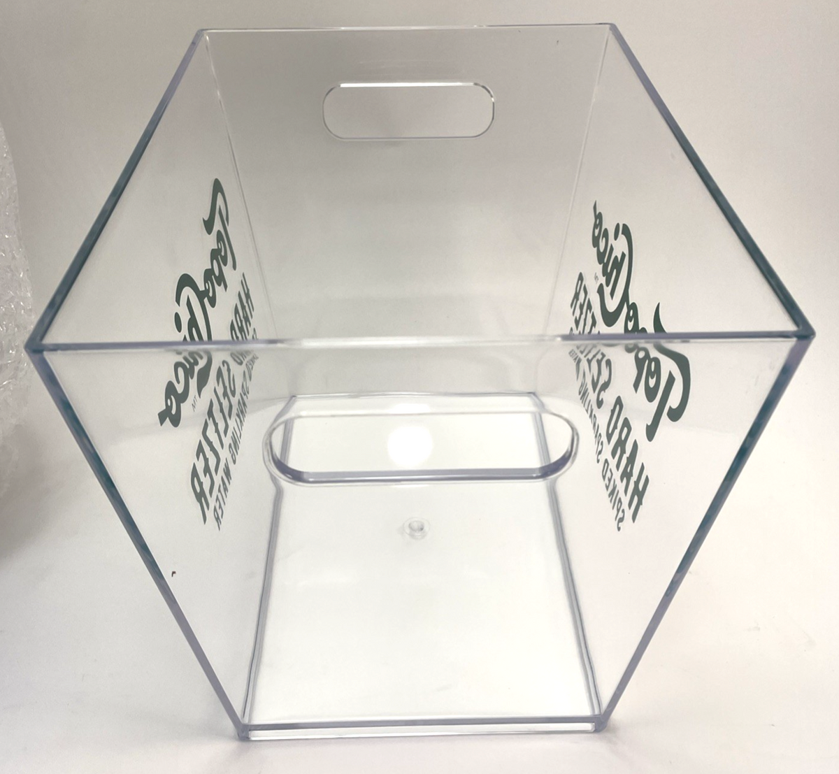 Topo Chico Spiked Hard Seltzer Clear Acrylic Plastic Ice Bucket Party Cooler