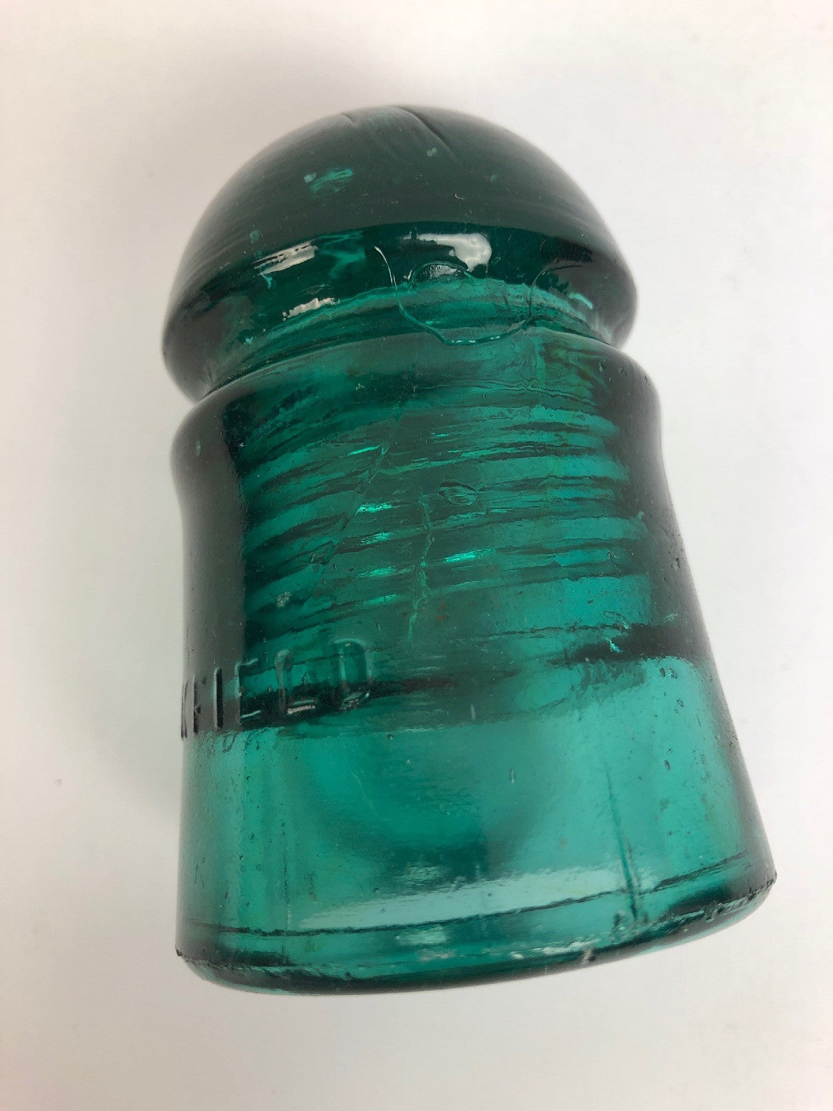 Green CD 126 Brookfield "Blobtop" Telegraph Insulator - FSTSHP