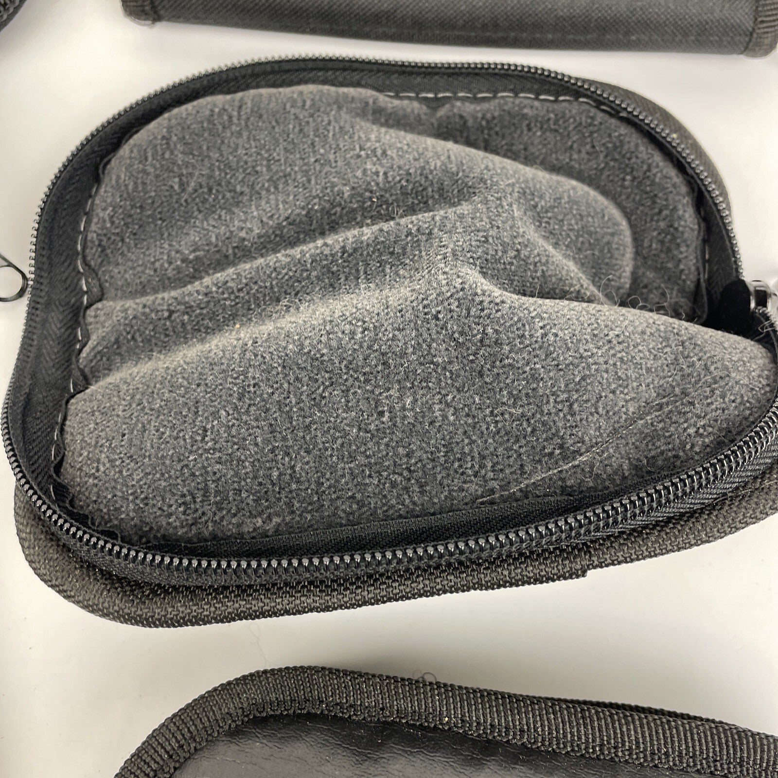 Lot of 6 Carry All Safe and Sound Zip-up Knife Case Large Size 3" X 7" PVK ++