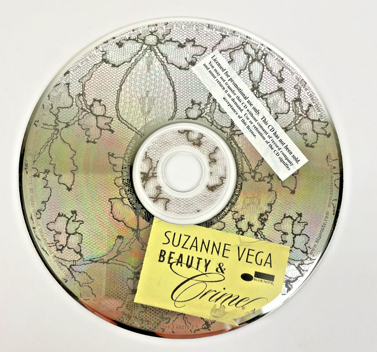 Suzanne Vega – Beauty & Crime Digital Audio CD Blue Note Records 2007