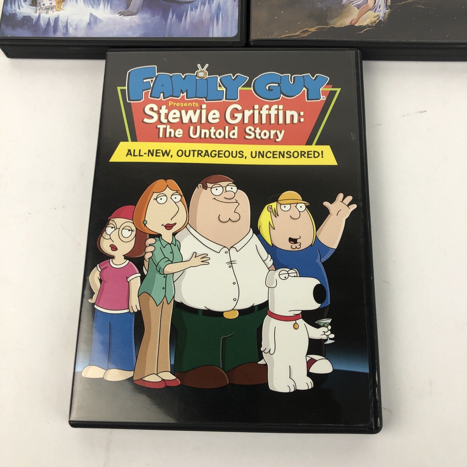 Family Guy DVD Bundle Lot Something Dark Side, Blue Harvest Stewie Griffin Story
