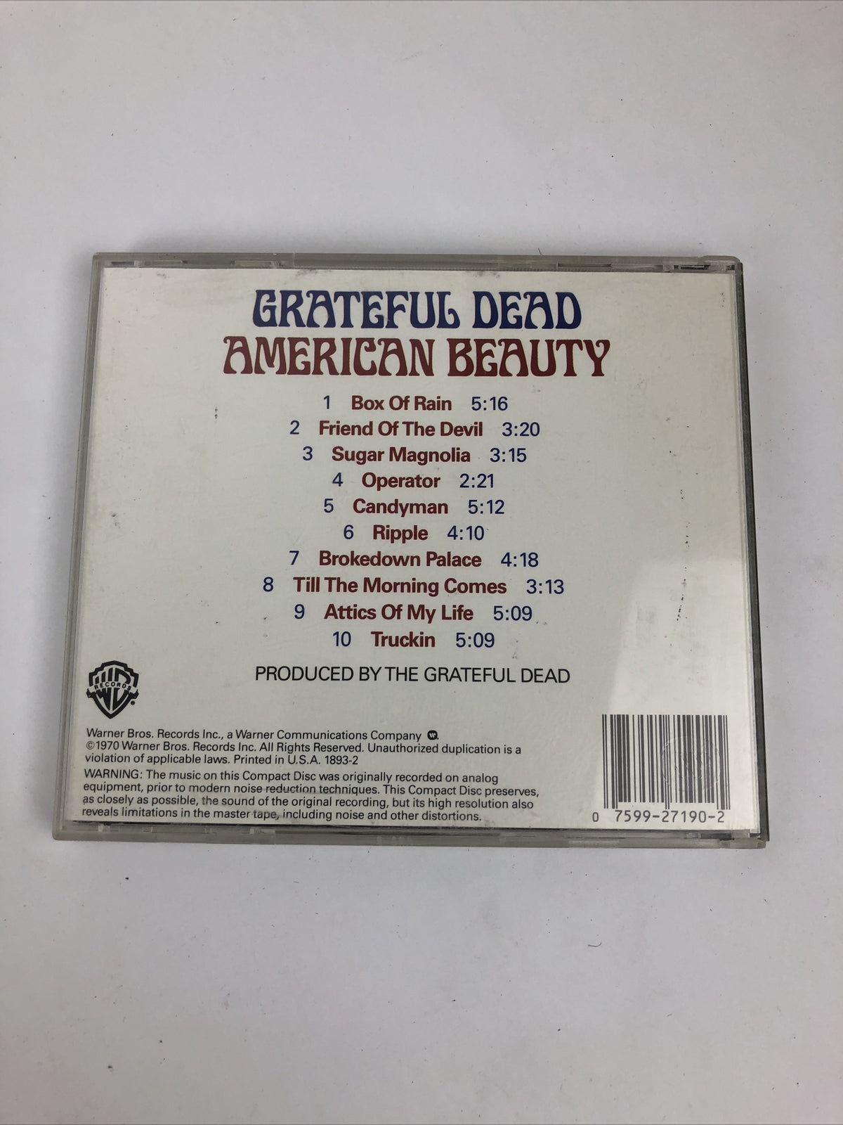 Grateful Dead - American Beauty * Warner Brothers Records* (Rock, CD)
