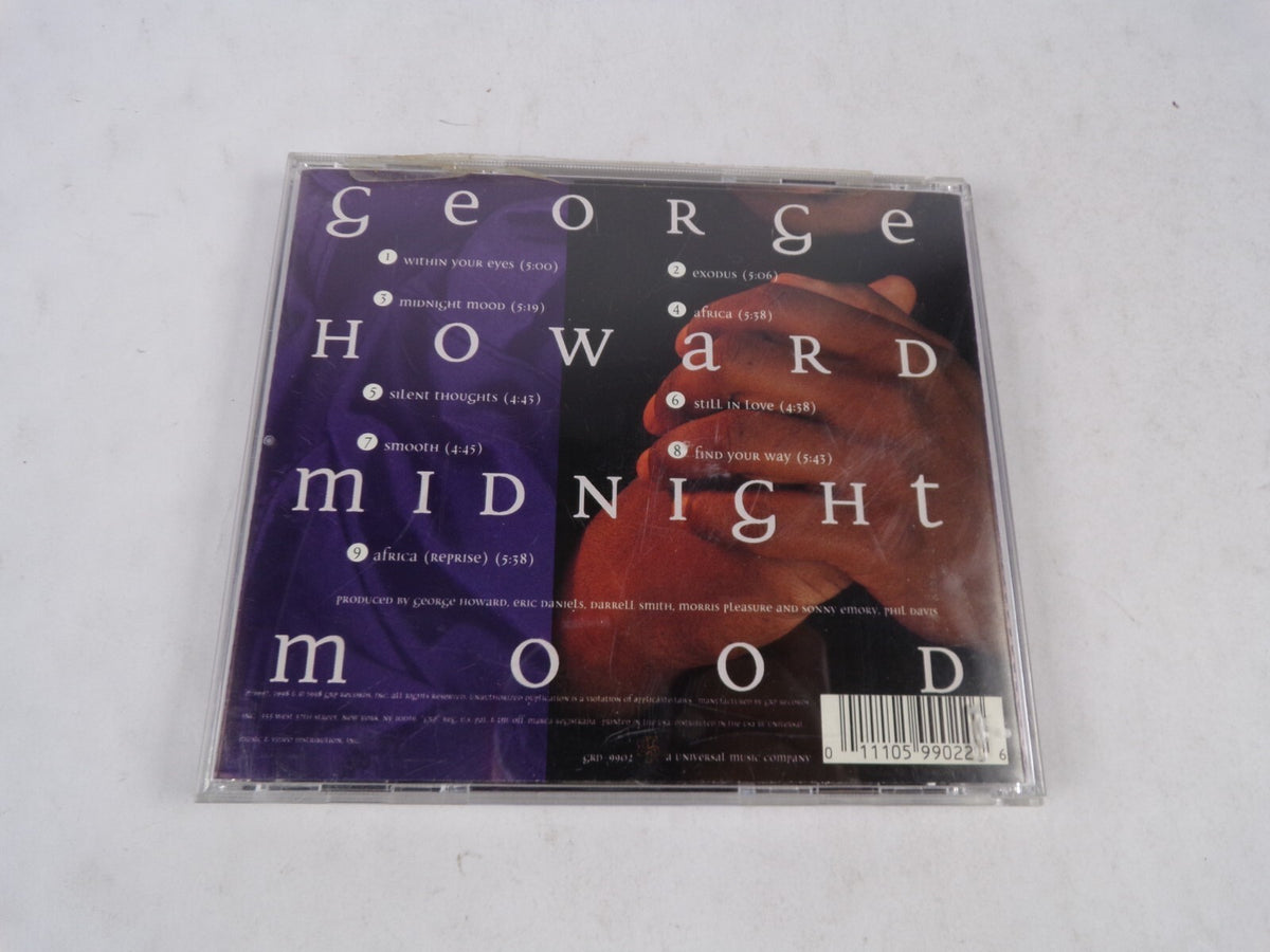 George Howard Midnight Mood Within Your Eyes Exodus Africa Silent Thoughts CD#22