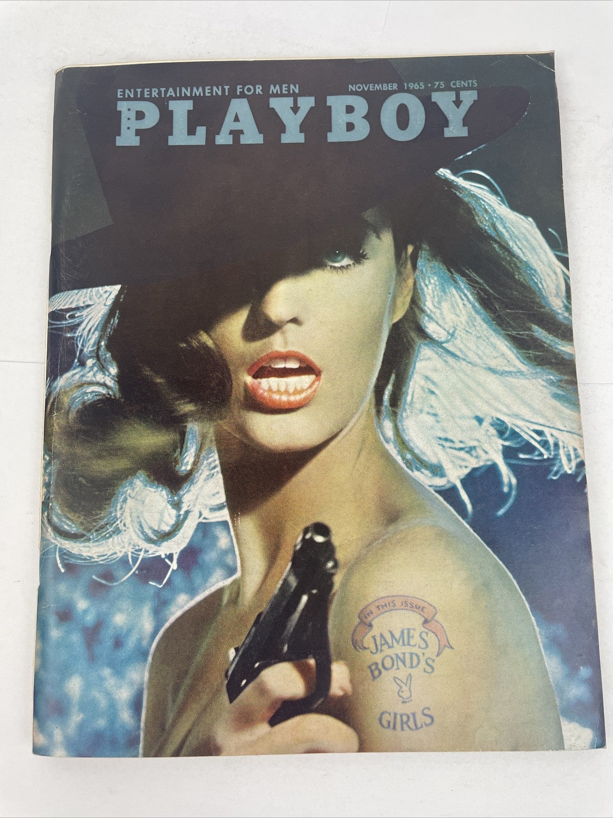 Vintage Playboy Magazine November 1965 Centerfold Complete, James Bond Girls