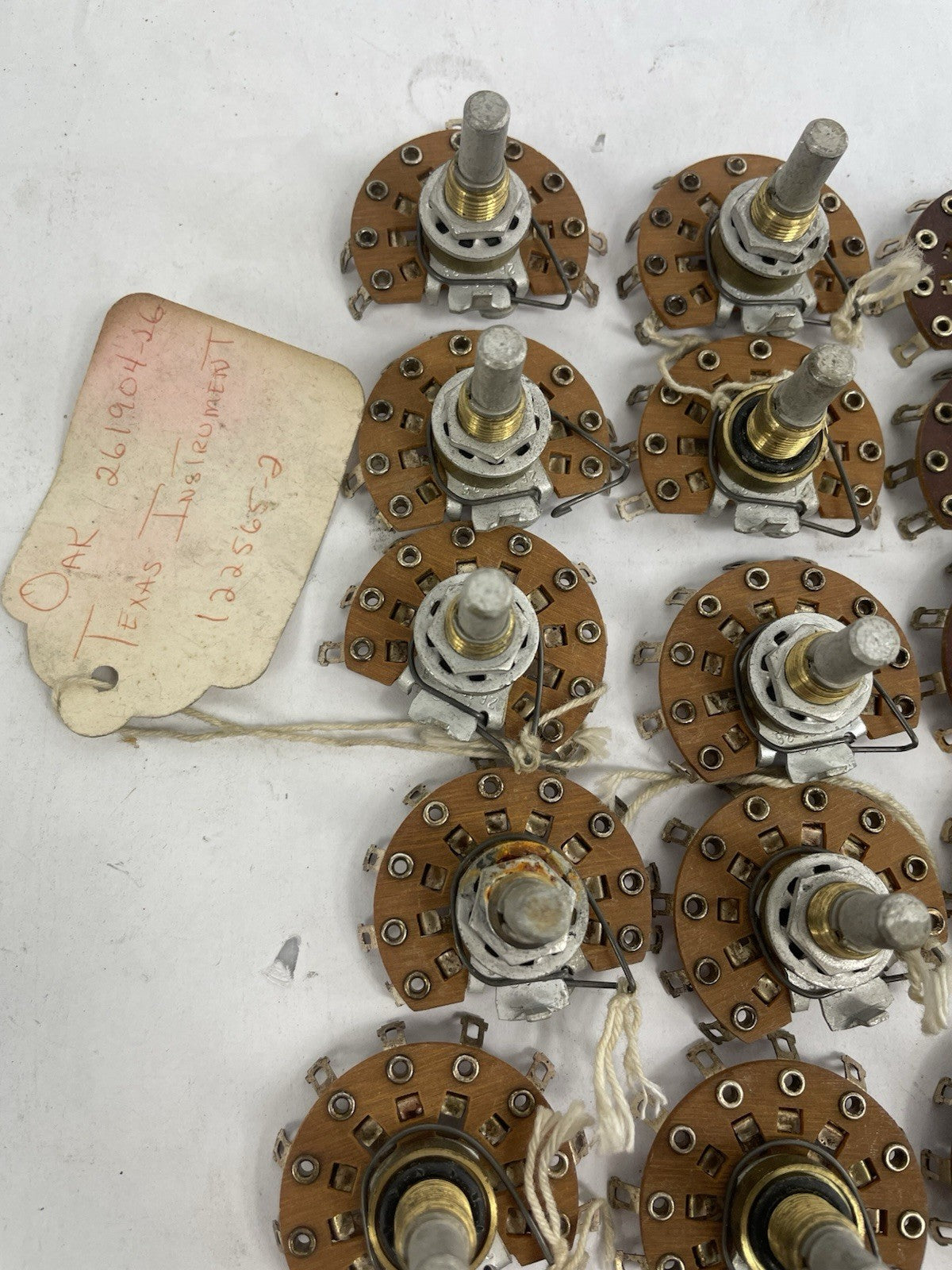 Lot of 51: Vintage Oak 9 Position Rotary wafer Switch for Tube Amplifier 1960s
