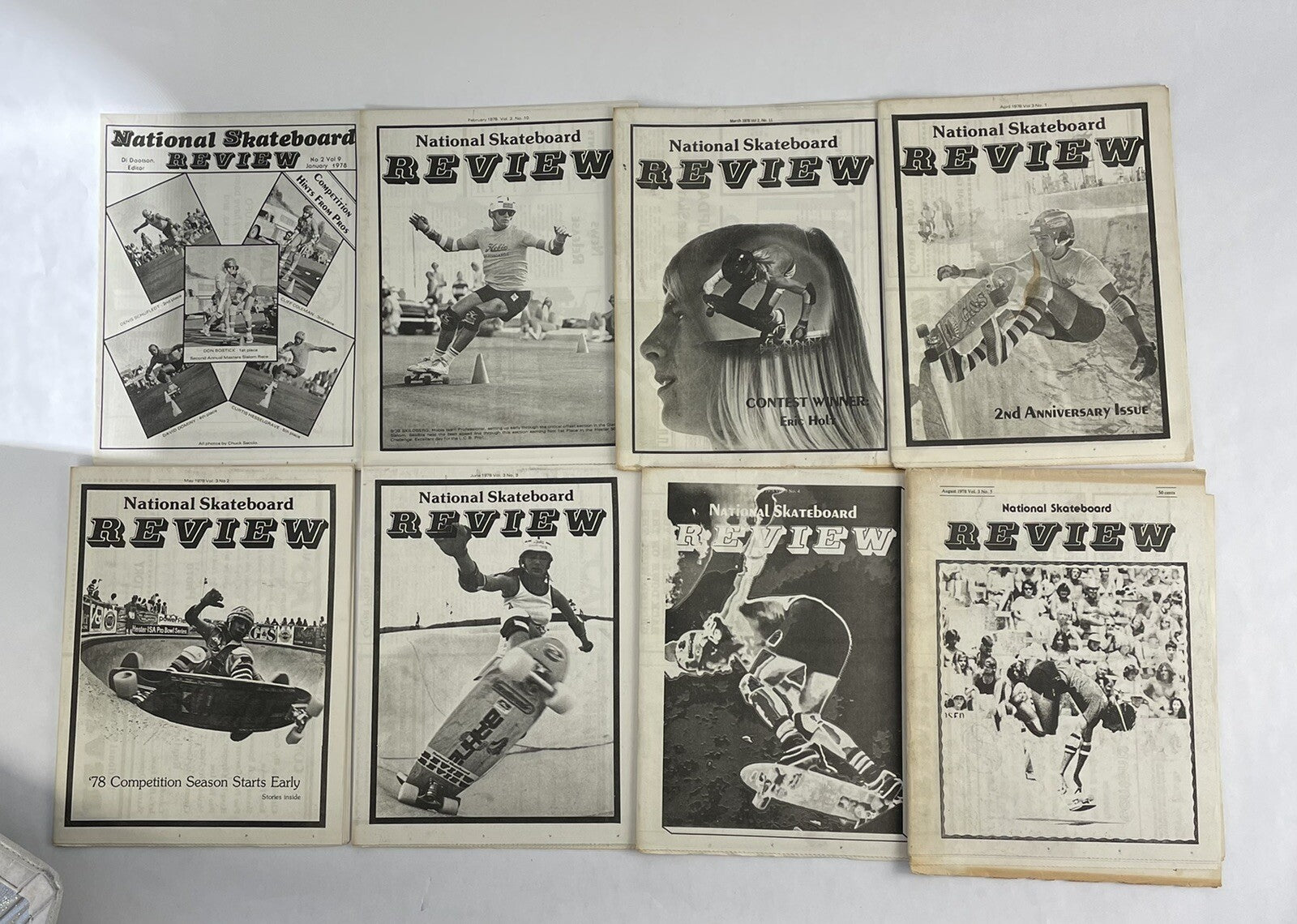 Rare 1978 Skateboarding Media - National Skateboard Review - Lot of 15