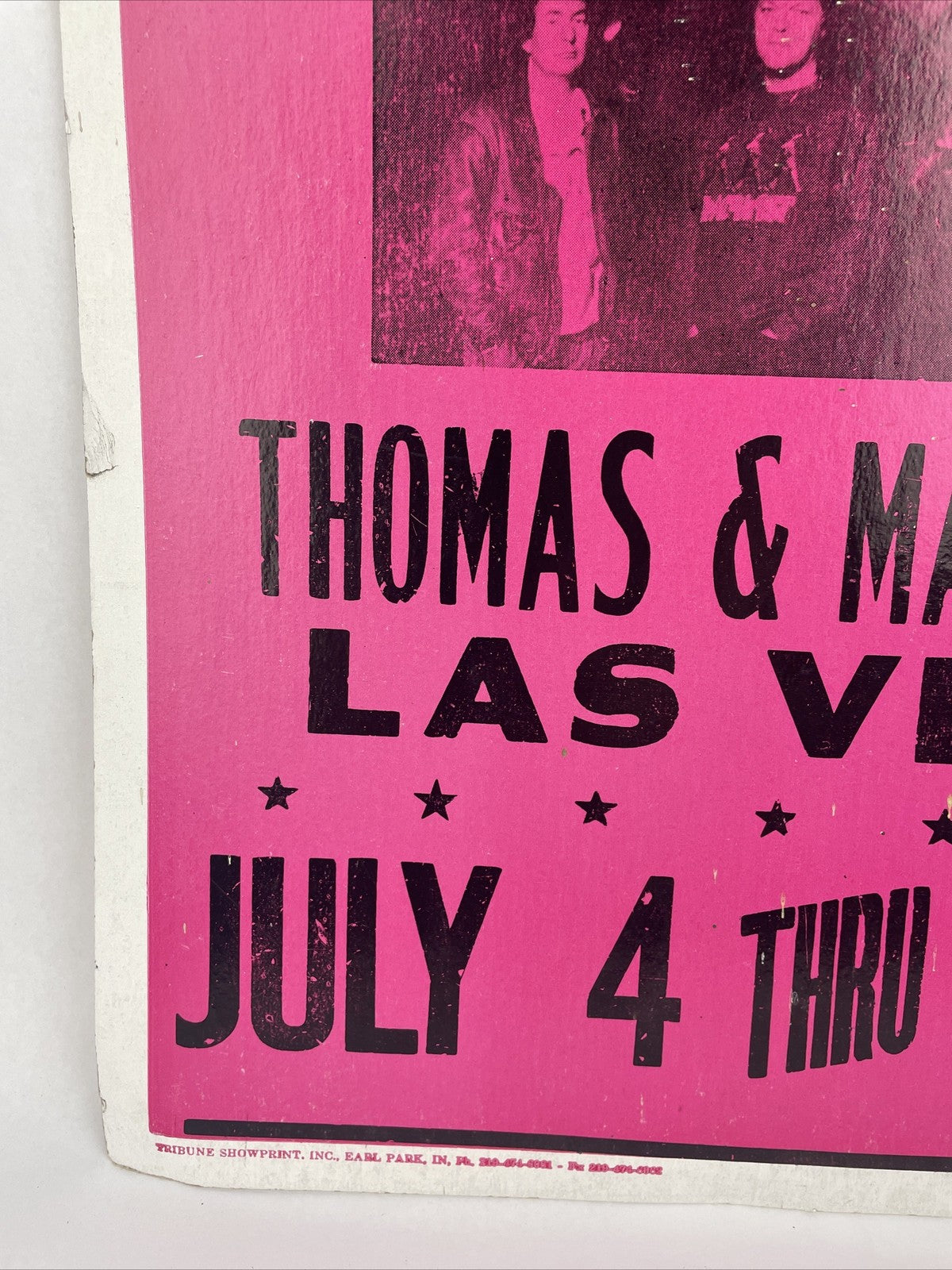 Vintage Pink Floyd Concert Poster July 4-7 1987 Las Vegas Nv. Authentic Handbill