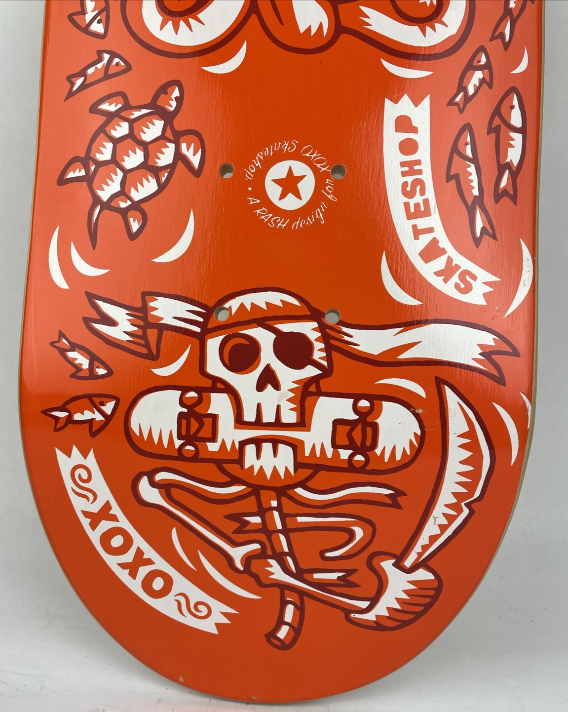 Vintage Woodchuck Laminates Circa 2001 XOXO Skateshop Skateboard Deck 7.6"
