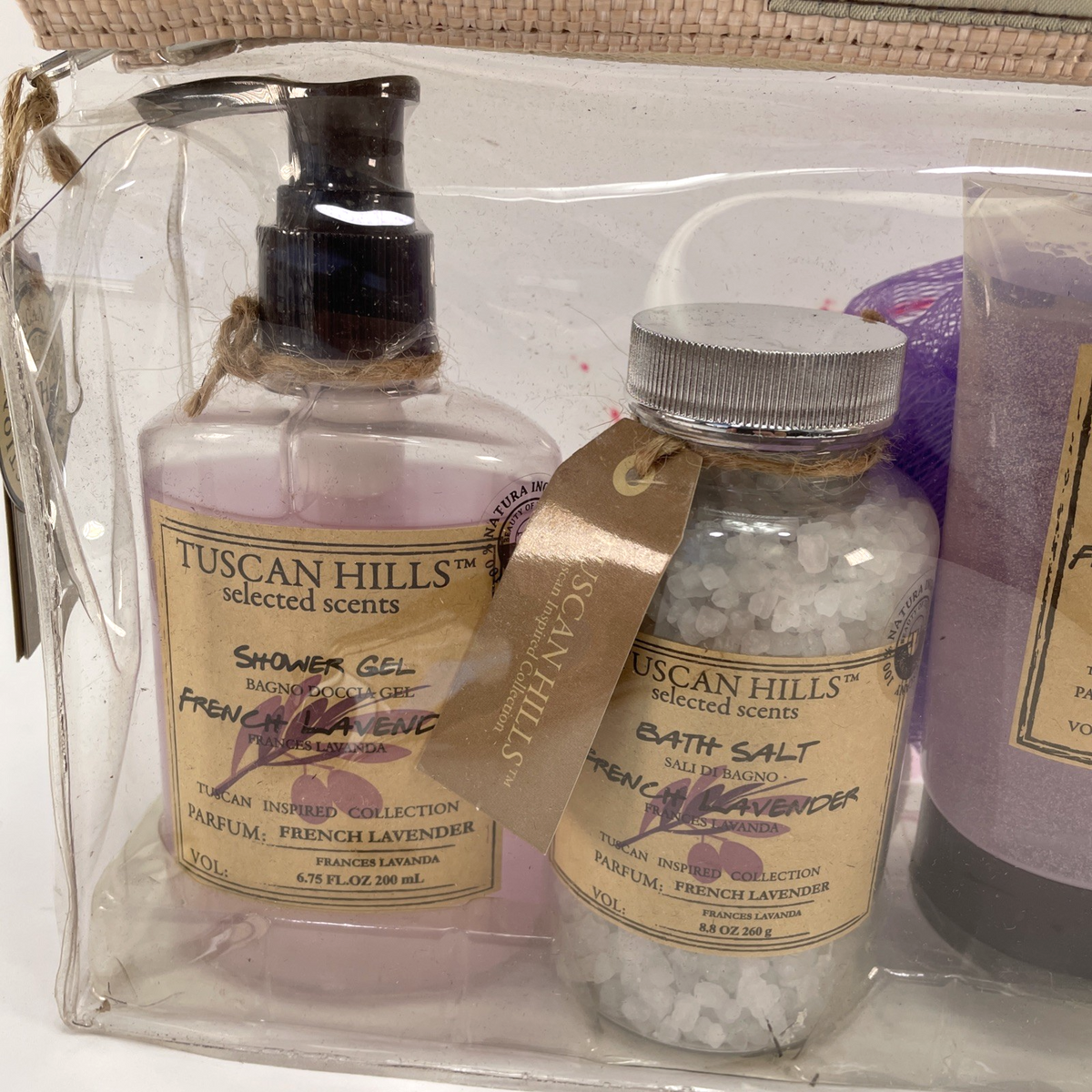 Tuscan Hills Selected Scents French Lavender Bath Gift Set, 5 Piece set