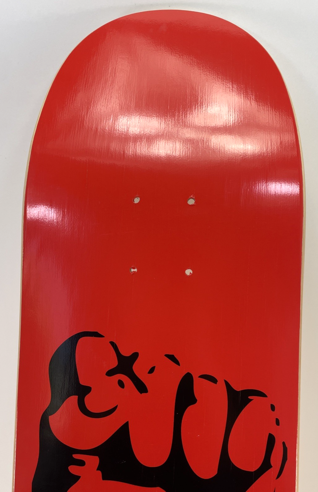 GREEN ISSUE Skateboards RED Fist Militant Products Skateboard Deck 8.5" Rare