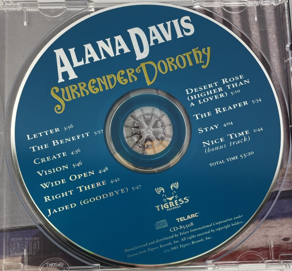 Surrender Dorothy by Alana Davis (CD, 2005, Tigress) + Blame it on Me (1997)