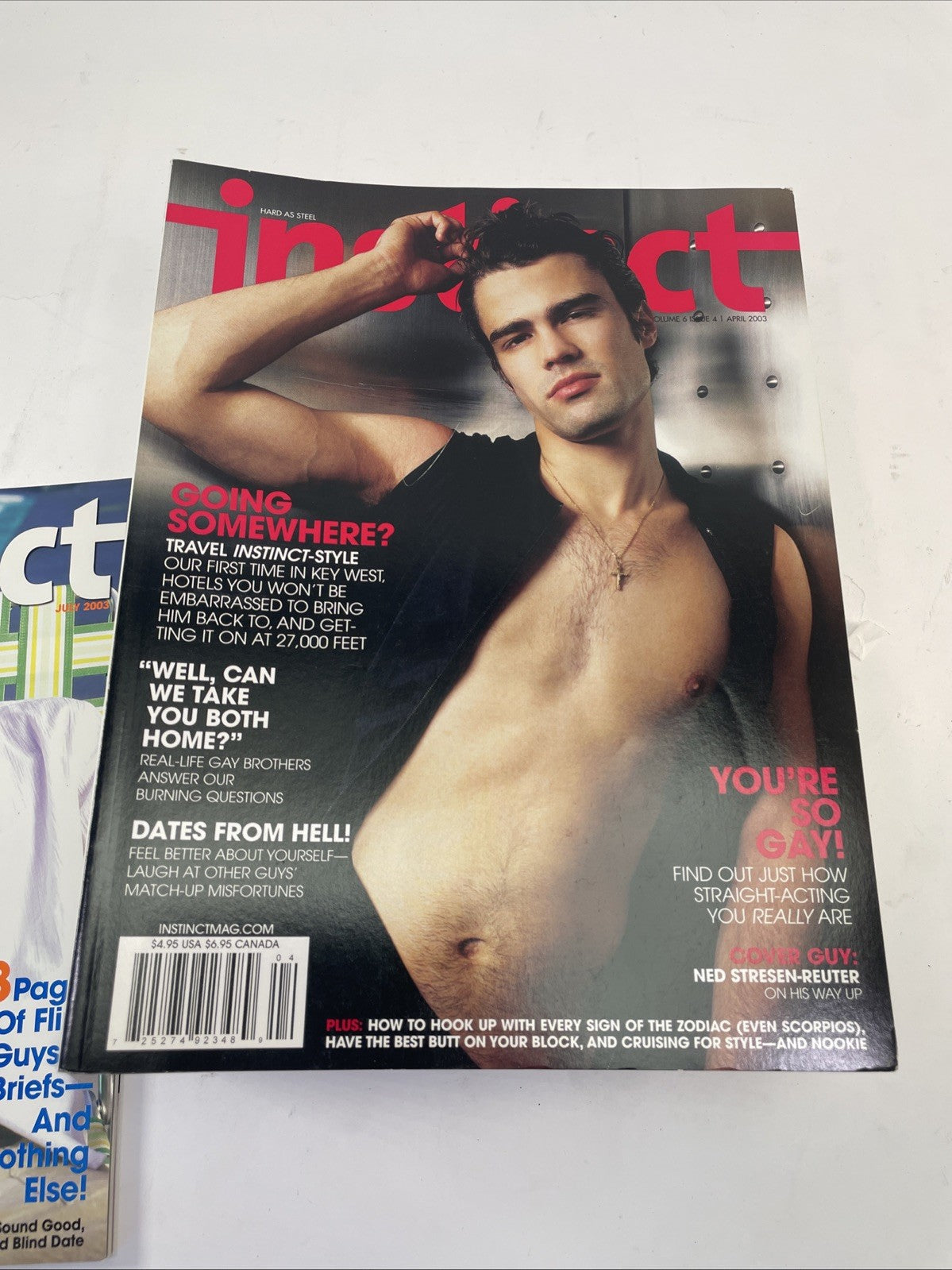 Lot of 20 Instinct magazine 2002 - 2005 Gay Fashion Lifestyle & Entertainment