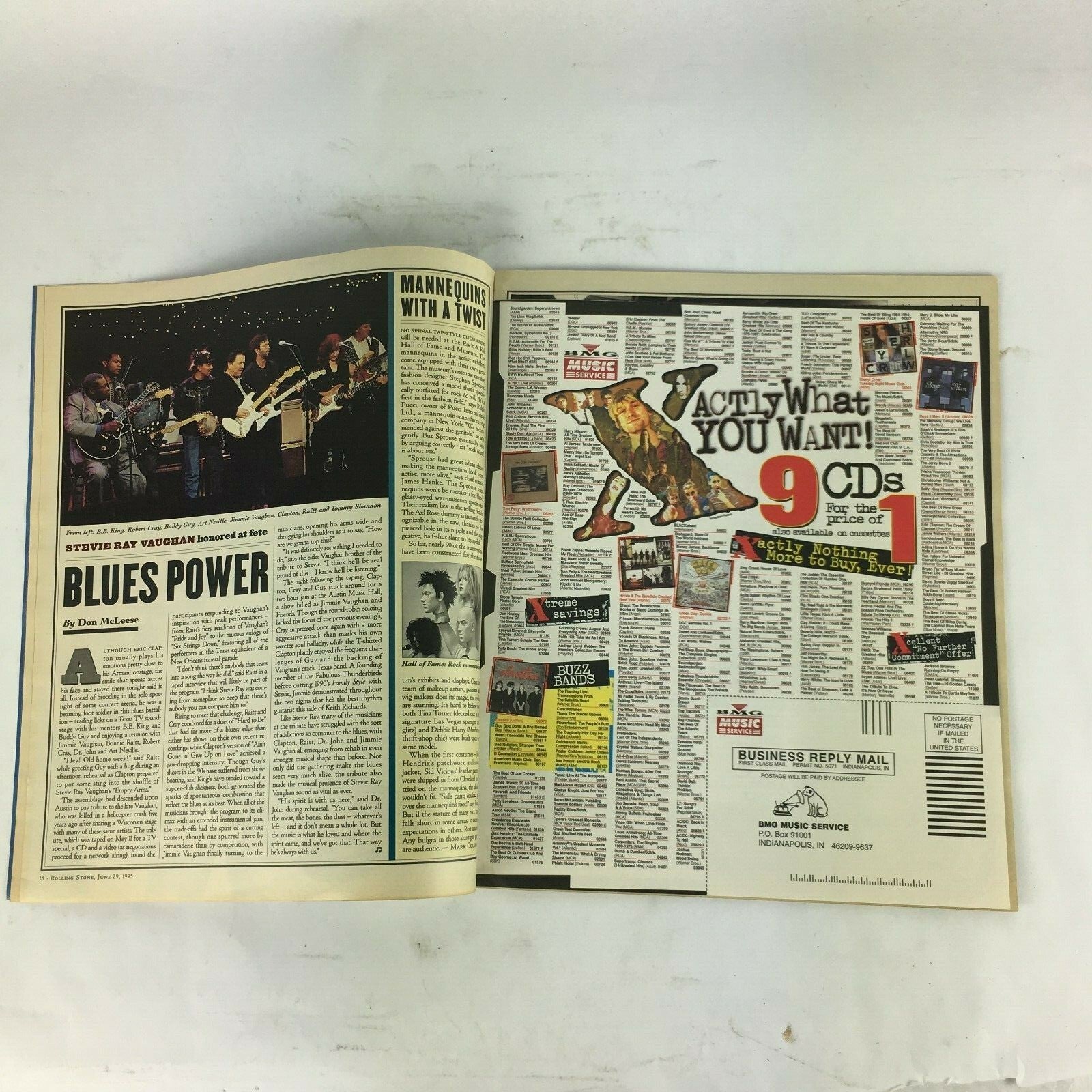 June1995 RollingStone Magazine Smashing Pumpkins Soul Asylum Scott WeilandBusted