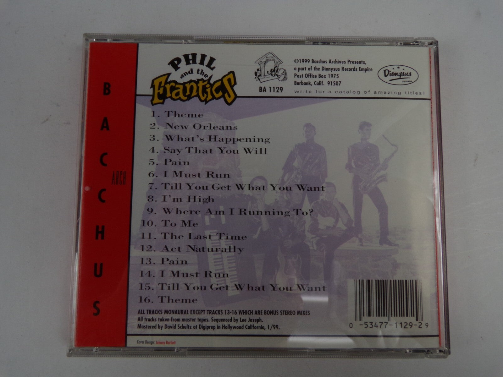 Phil And The Frantics Theme New Orleans Pain I Must Run To Me I Must Run CD#42