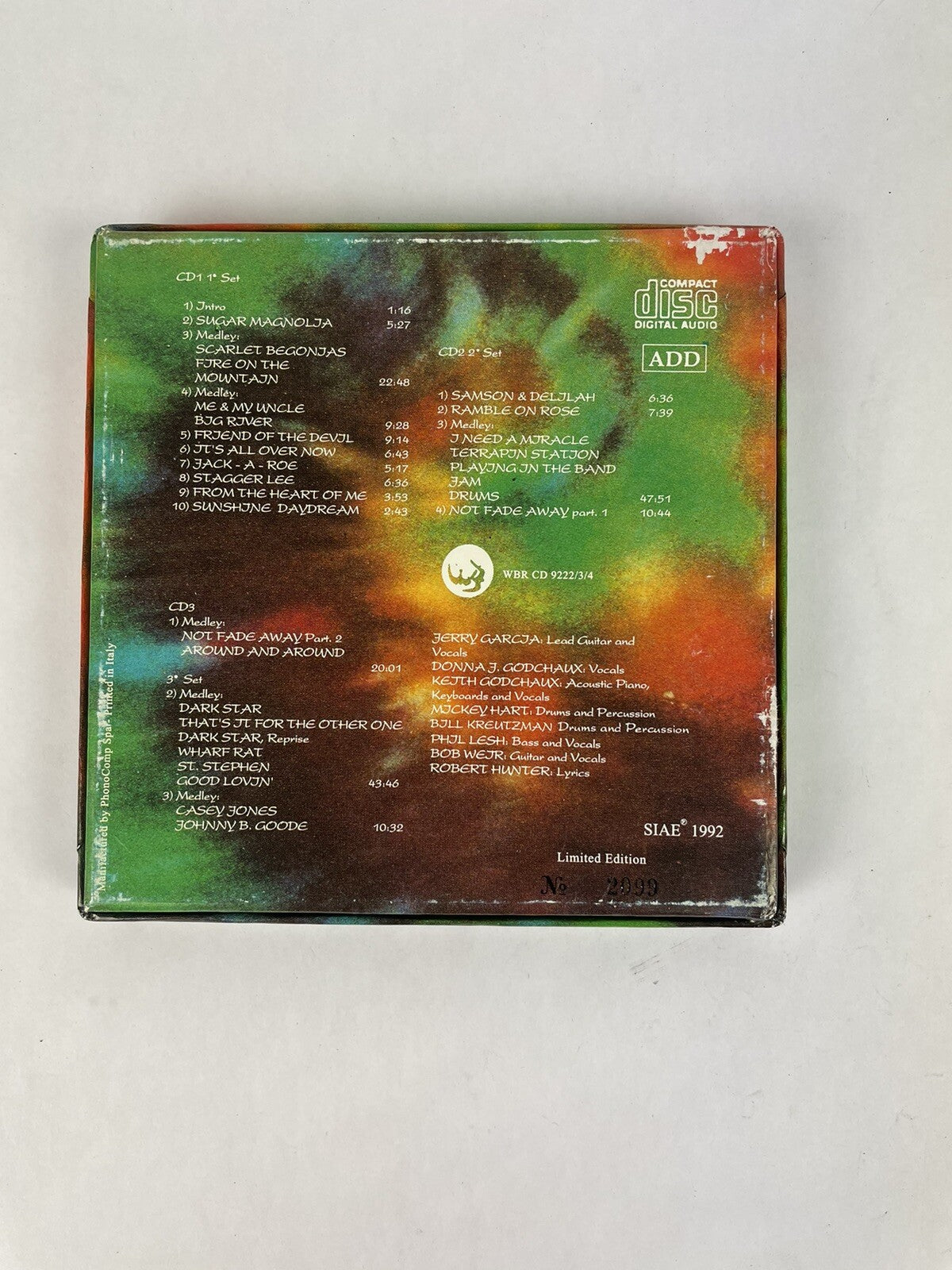 Grateful Dead Winterland San Francisco CD Set NYE 78-79' Thank You Uncle Bobo #5