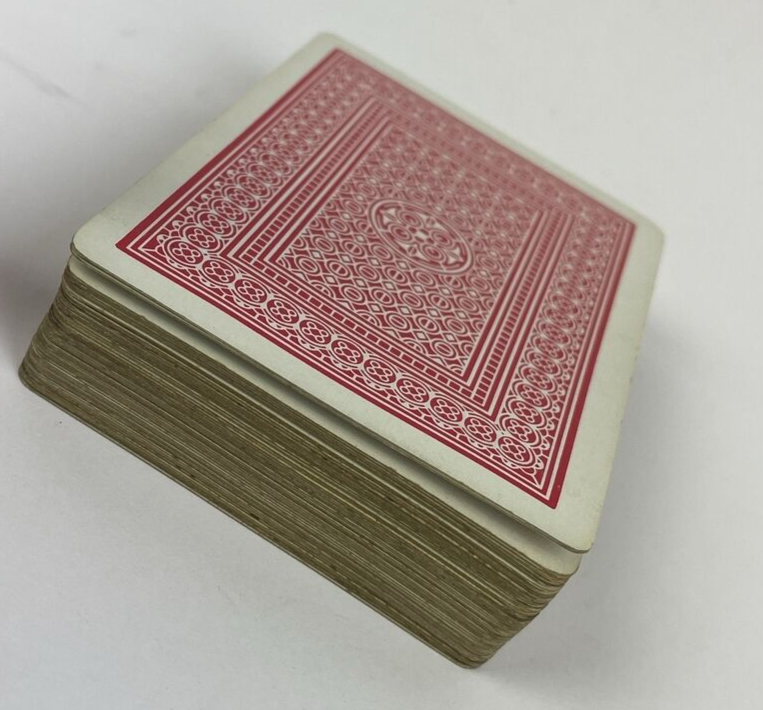 Vintage Aviator Playing Cards Deck Red White Box no. 914 Partial Tax Stamp - USA